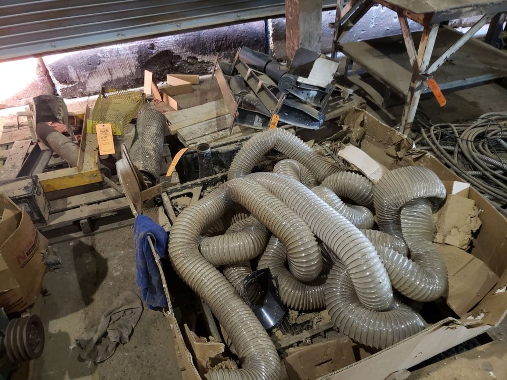 (3) PALLET OF MISC.- CONVEYOR PARTS; HOSE; RADIATOR (LOCATED AT: 29861 OLD HWY 33, ELKHART, IN