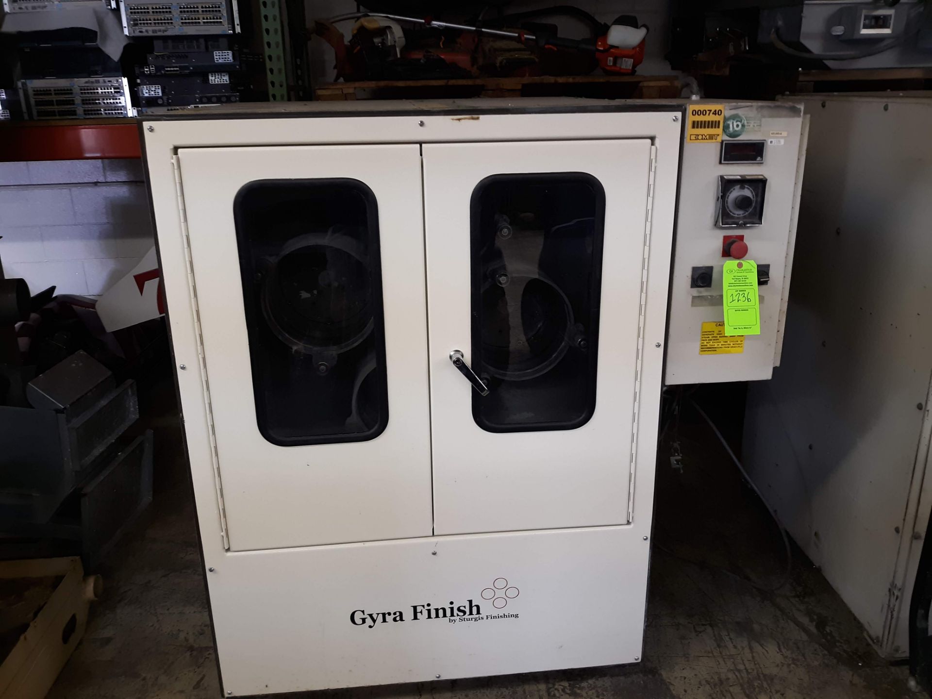 GRAV-I-FLO GYRA FINISH CENTRIFUGAL BARREL FINISHING MACHINE MODEL-C-4806 S#173 460V/3PH/60HZ (