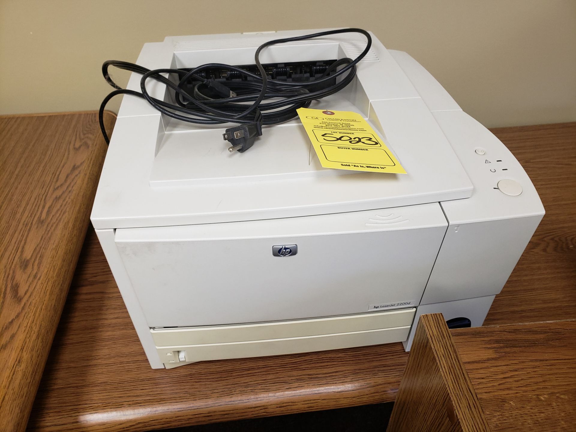 HP LASERJET 2200D PRINTER (LOCATED AT: 16335 LIMA ROAD BLDG. 4 HUNTERTOWN, IN 46748)