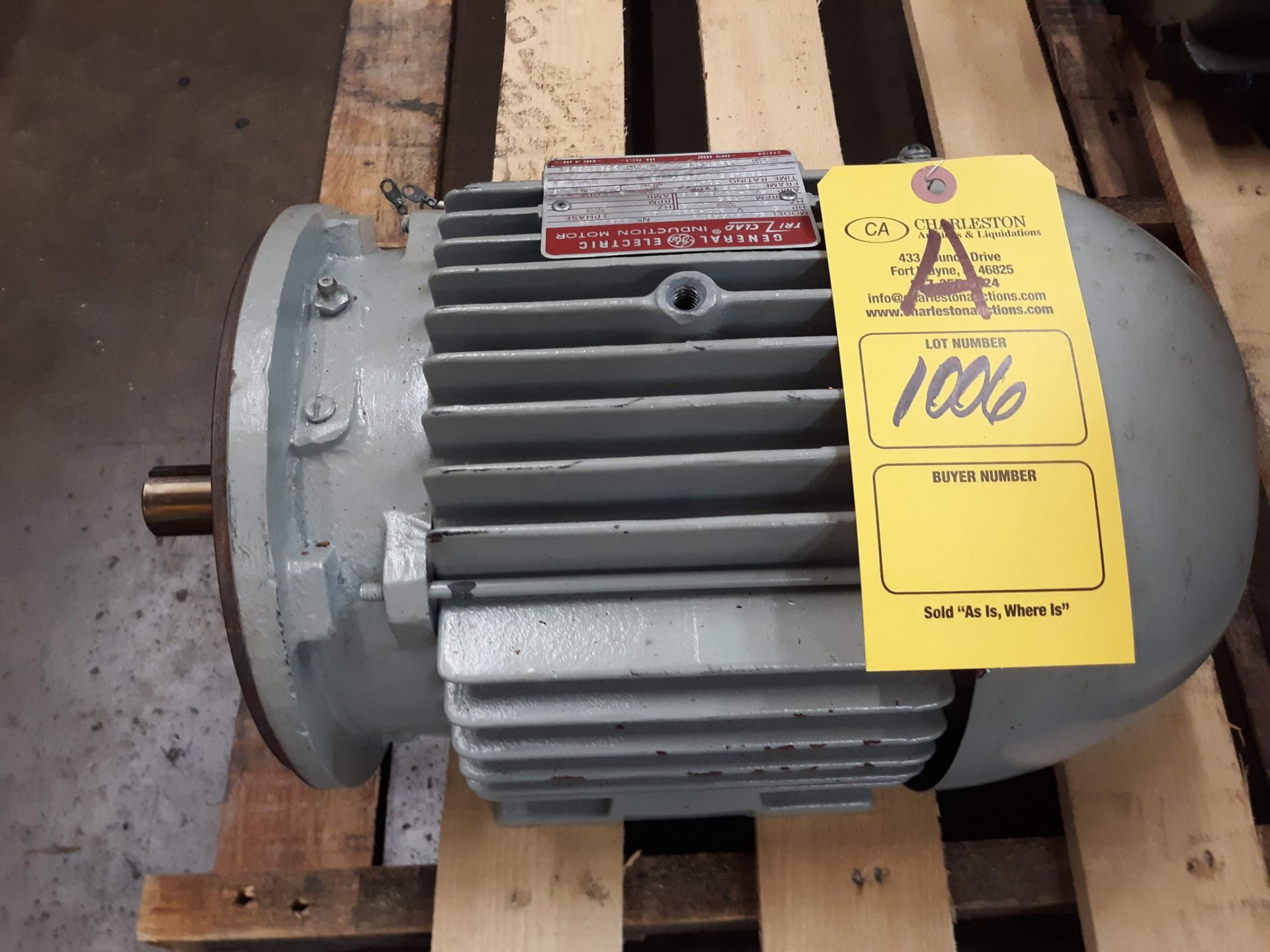 GE TRI CLAD AC MOTOR 5HP (LOCATED AT: 432 COUNCIL DRIVE, FORT WAYNE, IN 46825)