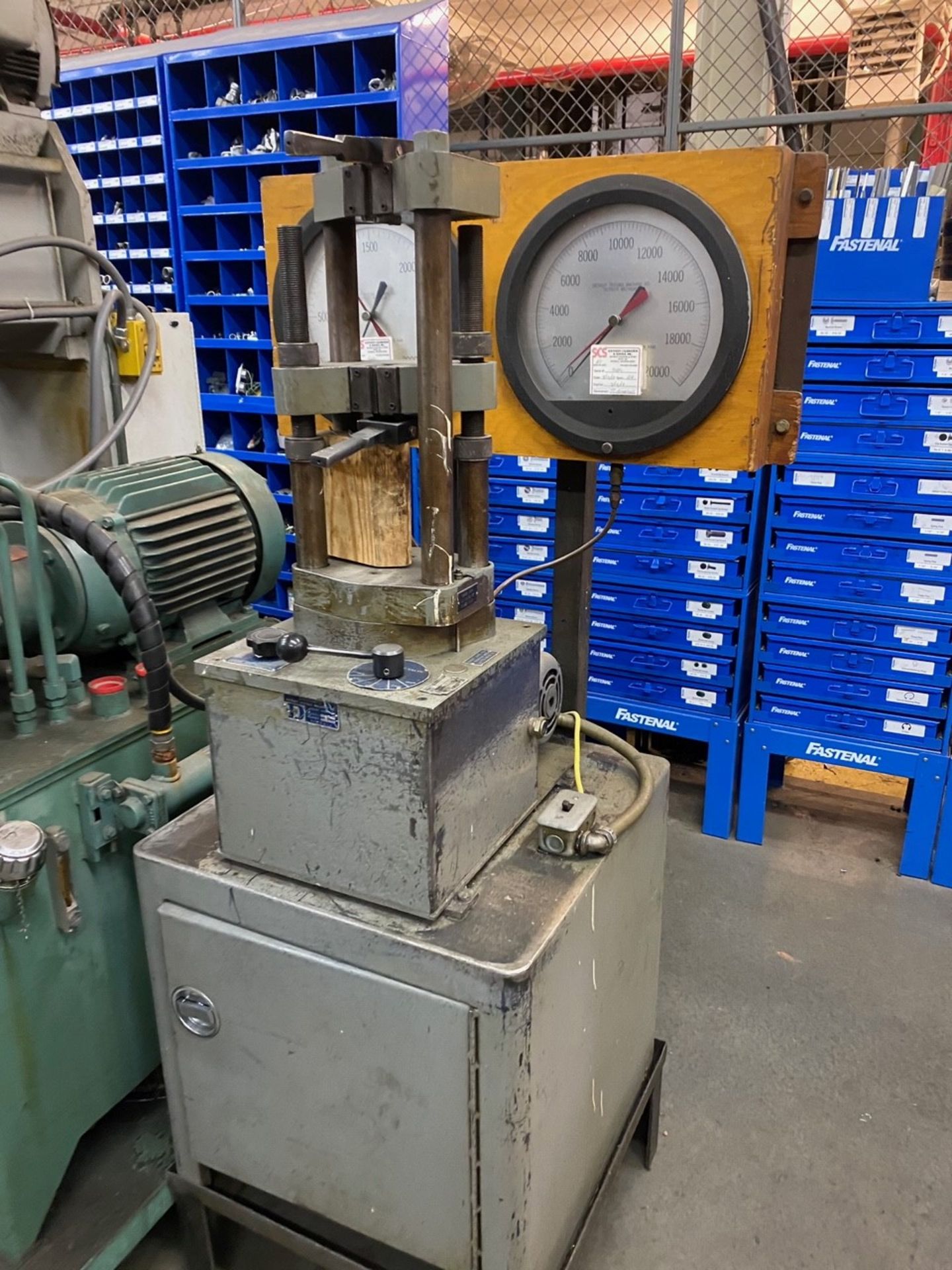 DETROIT TESTING MACHINE-SPOT WELD PULL TESTER (6801 INDUSTRIAL DRIVE, MEBANE, NC 27302)