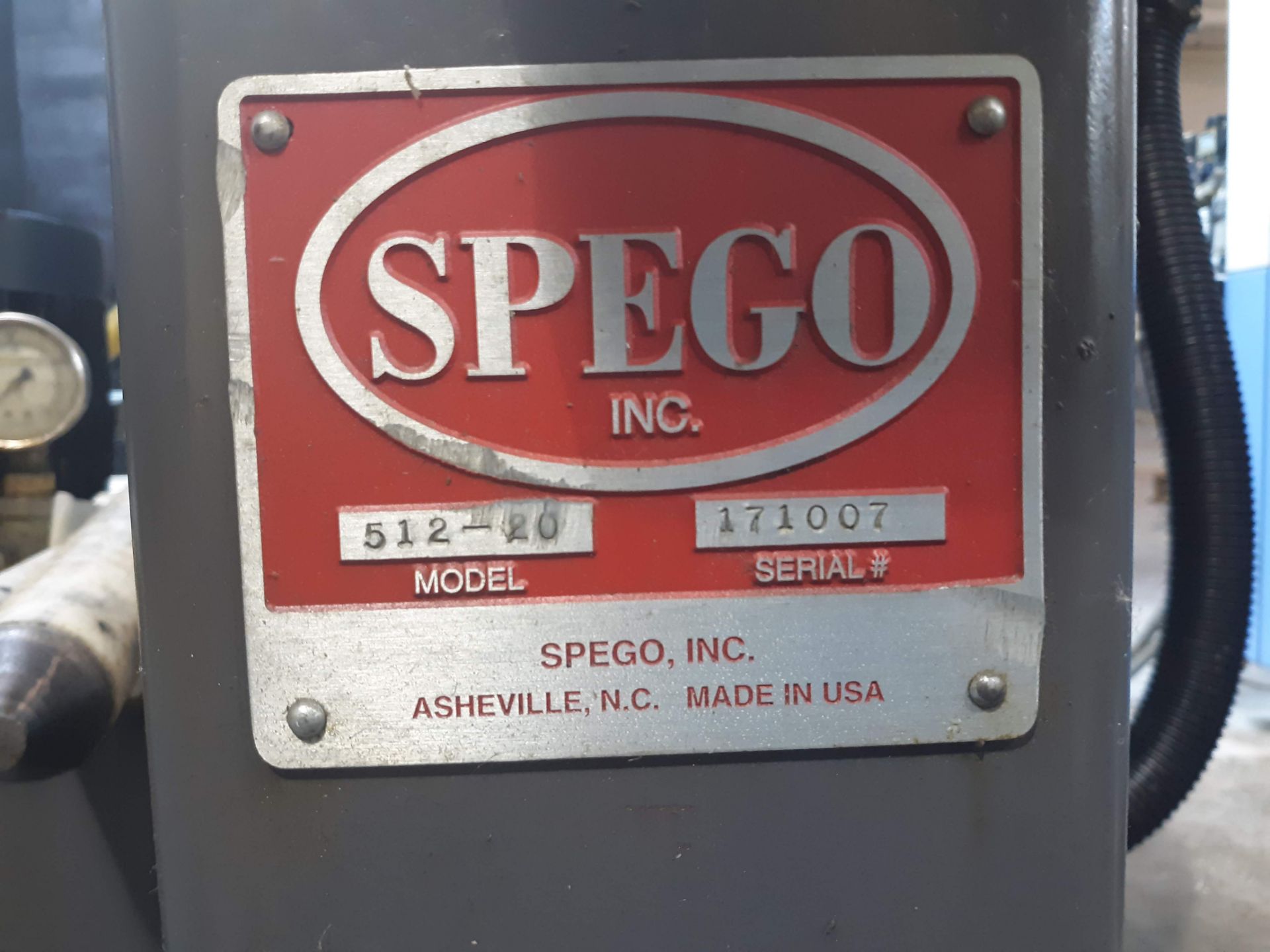 SPEGO TURNAMIL 512 BAR FEEDER MODEL-512-20 S#171007 (LOCATED AT: 9910 AIRPORT DRIVE, FORT WAYNE, - Image 6 of 6