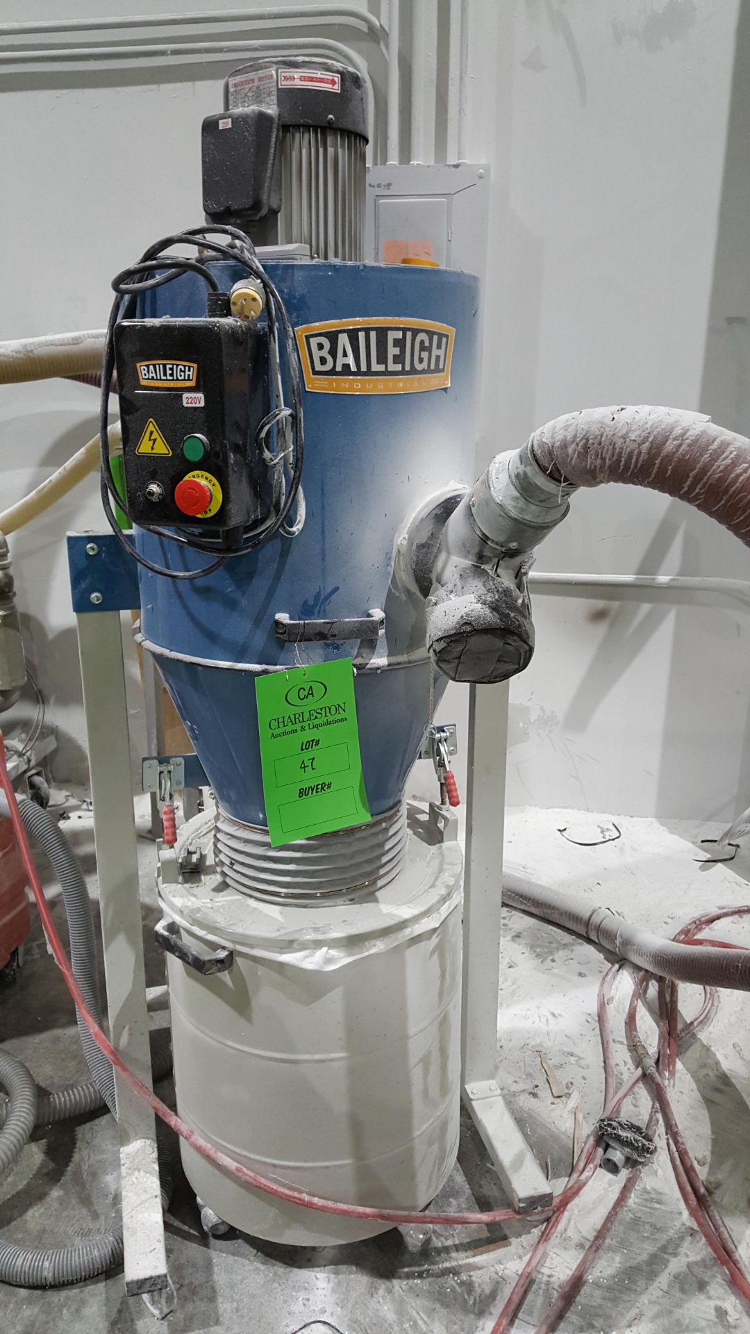 BALEIGH Industrial Dust Collector , Model DC-1450C, SN D16080040, PH 1, 220 volts/2HP, 60 hz,