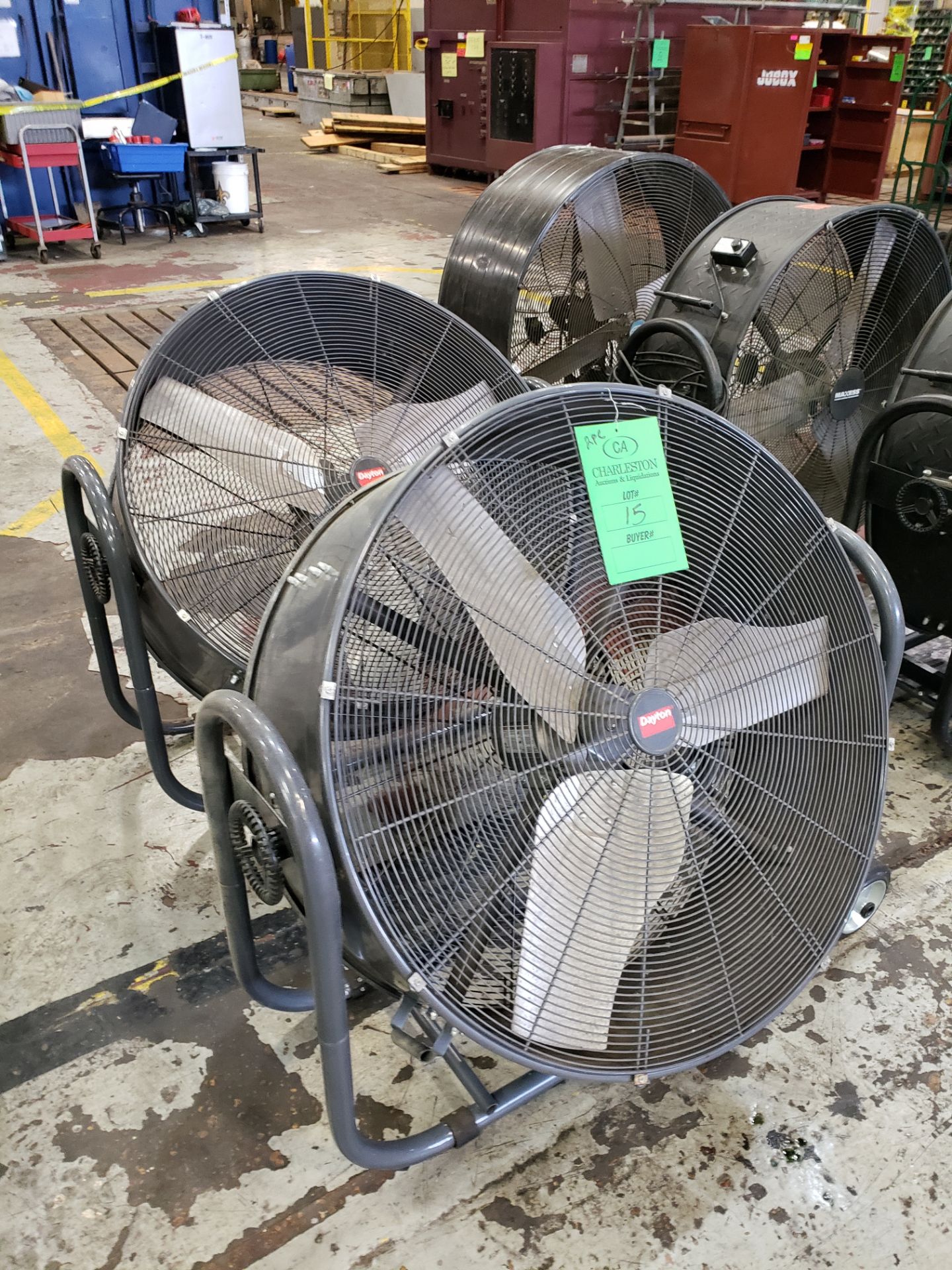 (2) DAYTON BARREL FANS