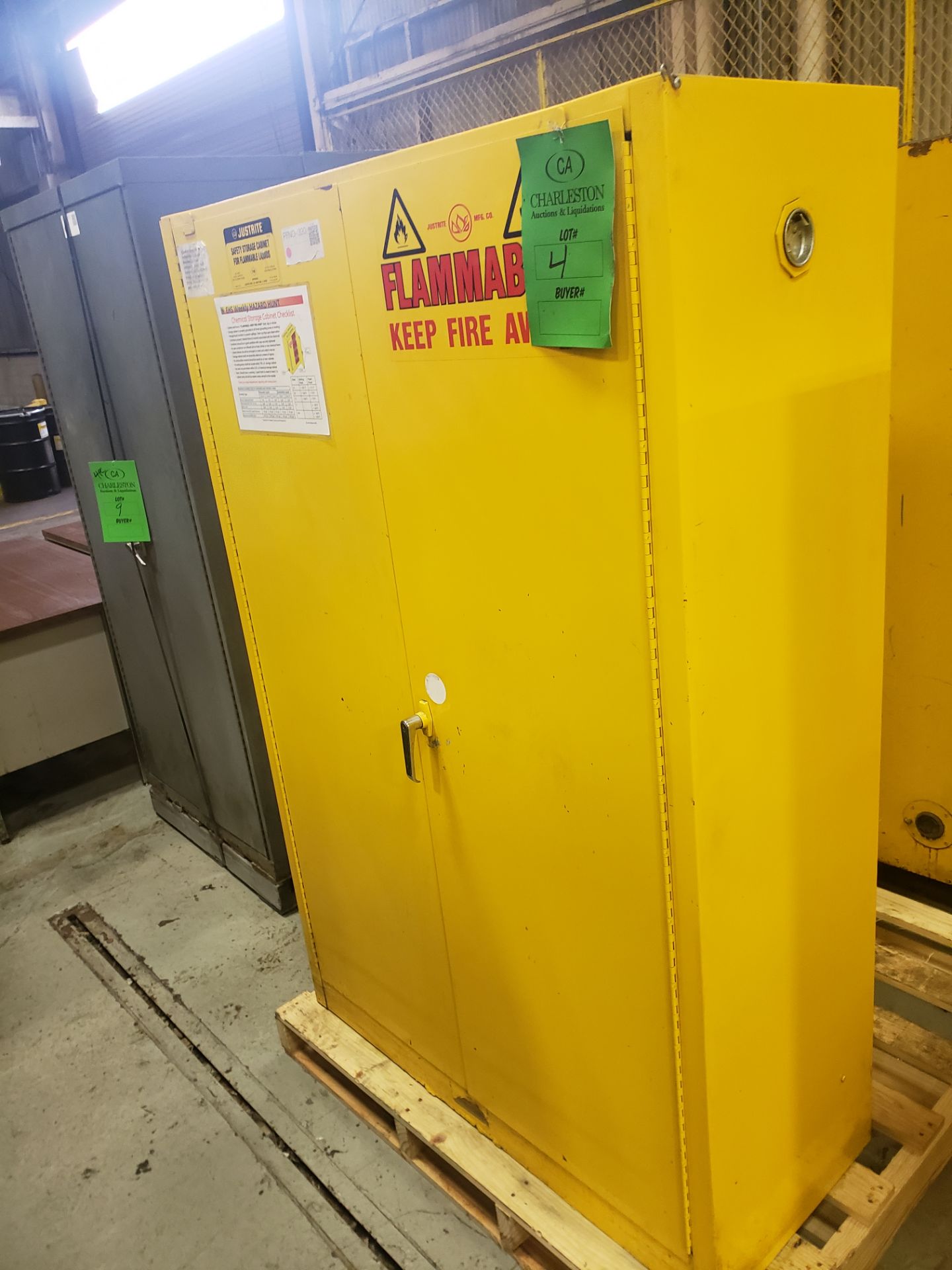 (2) 45 GALLON JUST-RITE FLAMMABLE LIQUID STORAGE CABINET