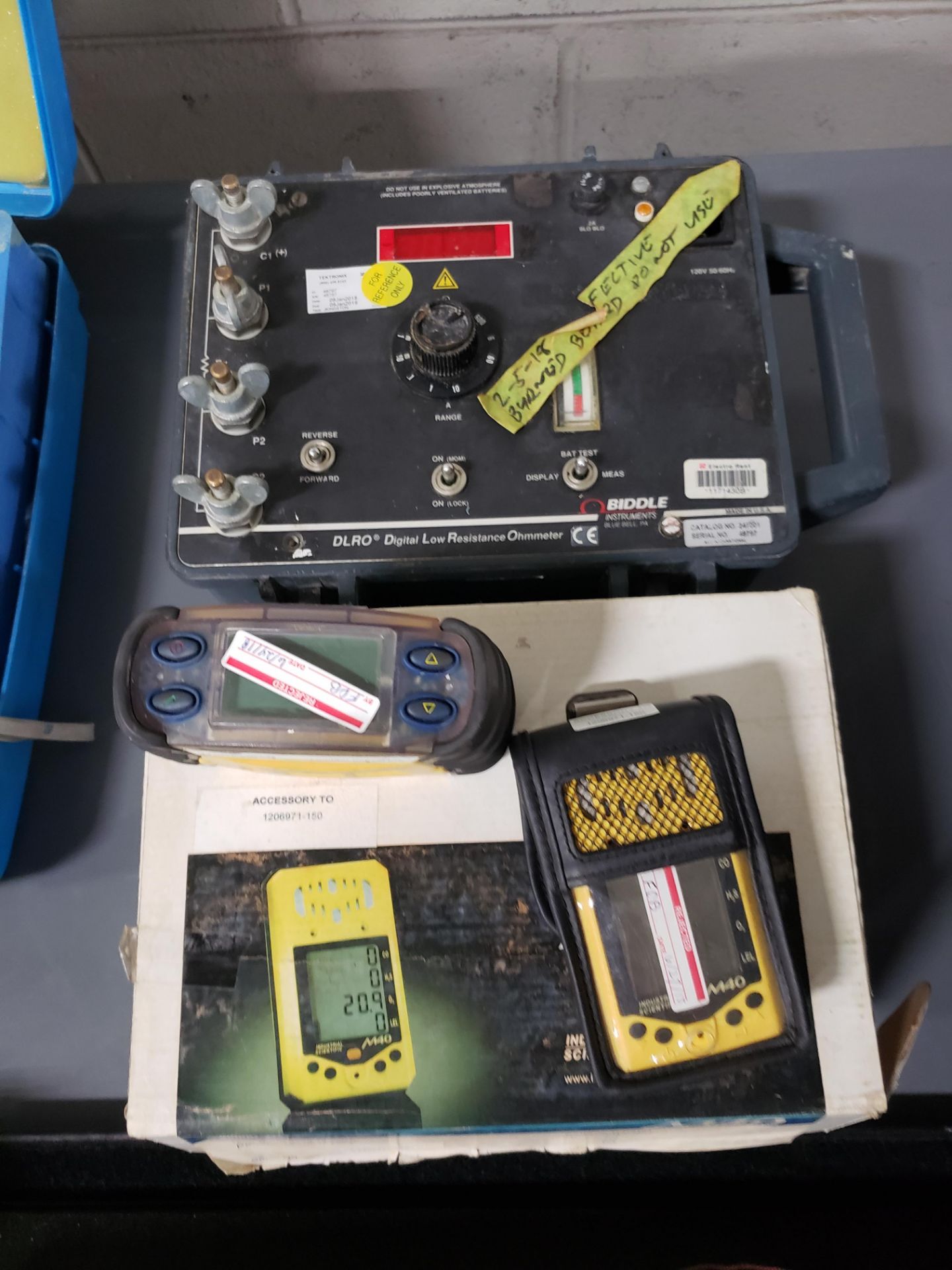 (2) POWER HOUSE TOOL HONEYWELL MULTI GAS MONTIOR MODEL-M40 & BIDDLE INSTRUMENTS DLRO RESISTANCE - Image 2 of 2