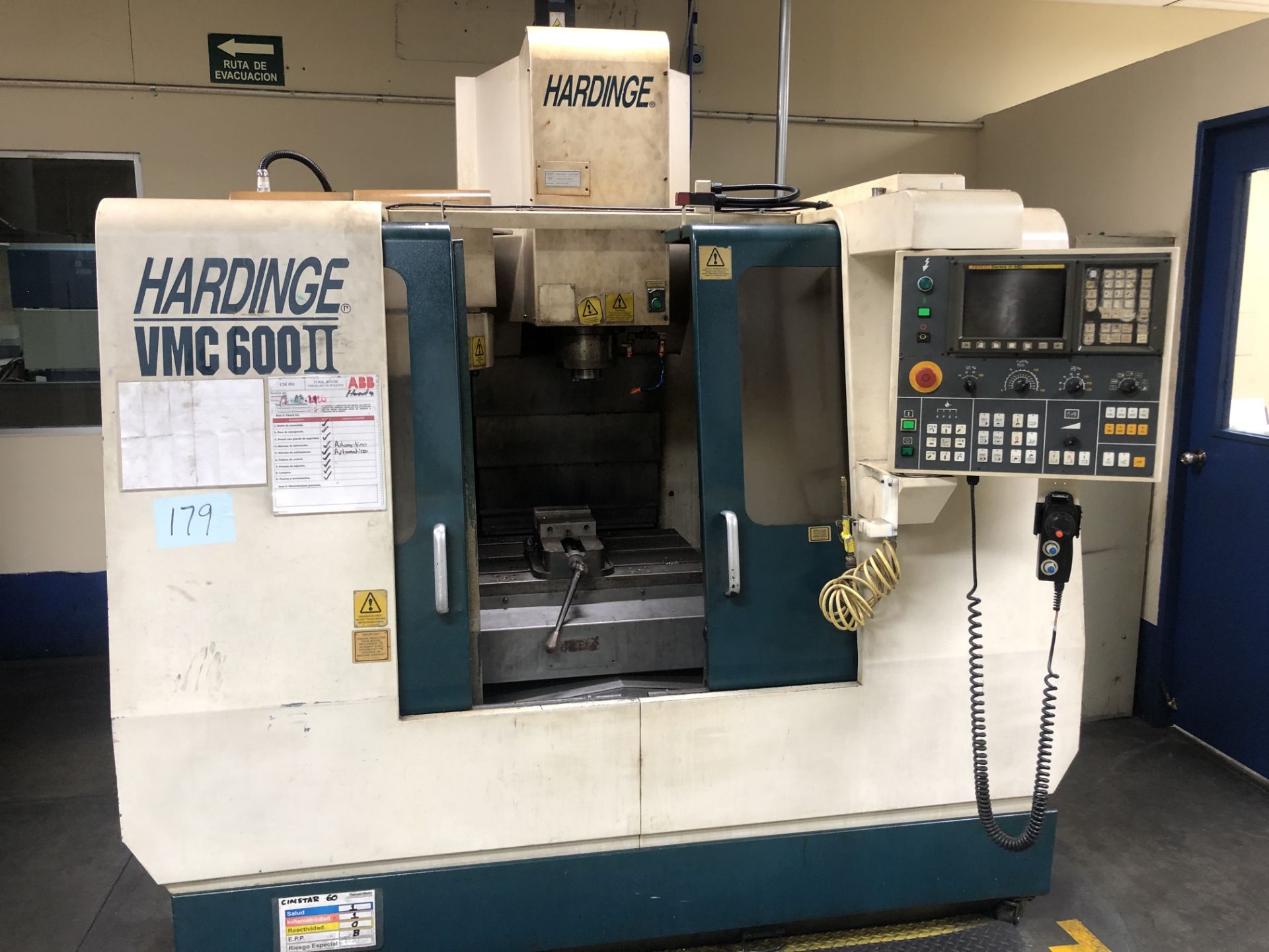 HARDINGE CNC Mill, Model VMC 600 II,220 V, Number of tool pockets 24, Max. spindle speed 8000