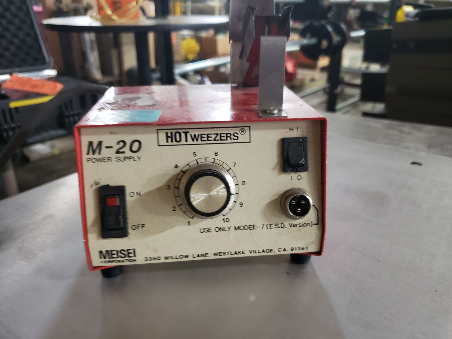 (6) MEISEI HOTWEEZER M-20 POWER SUPPLY - Image 2 of 2