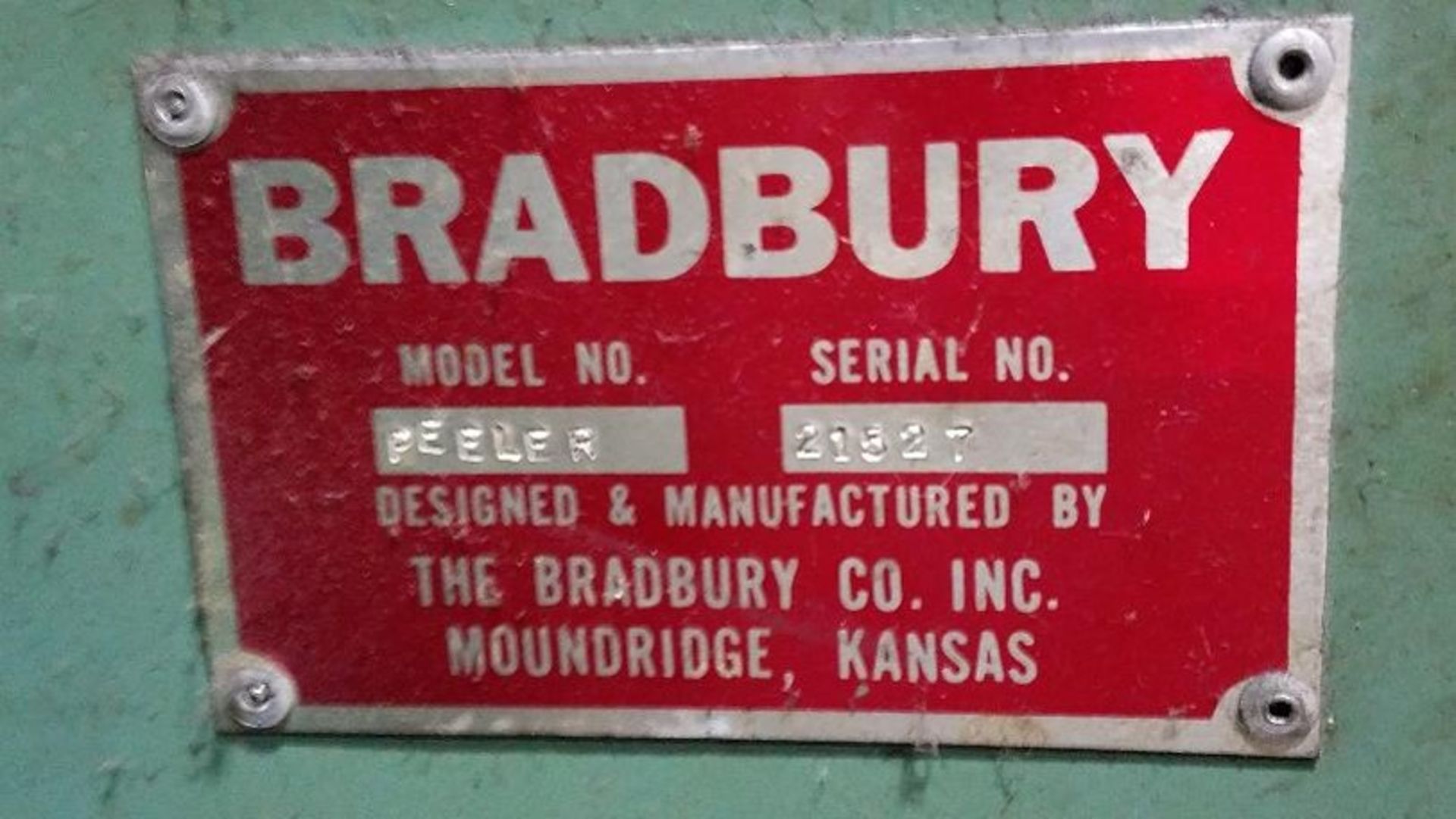 BRADBURY WING & TANGENT LINE (1) BRADBURY T BENDER S#21541 (1) BRADBURY L/T BENDER S#21543 (1) - Image 6 of 11