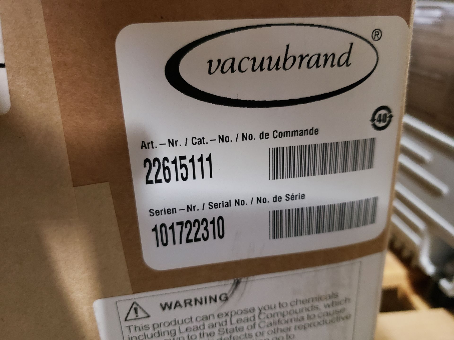 VACUUBRAND 2.5 ROTARY VANE VACUUM PUMP MODEL-RZ2.5 S#101722310 - Image 2 of 2