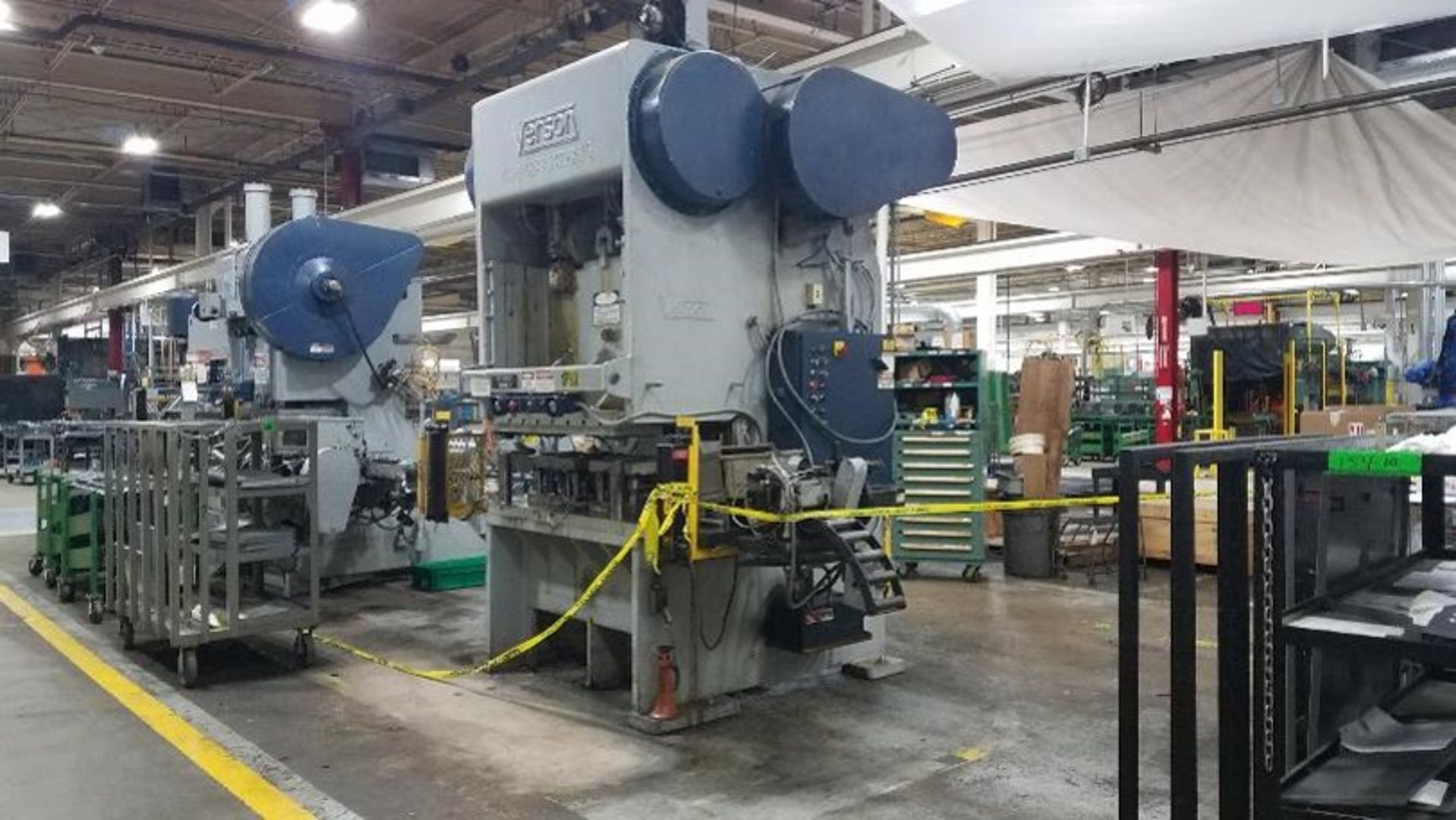 VERSON 100 TON PRESS MODEL-100-0P2-46 S#22915 STROKE-6 SHUT HEIGHT-15 STROKE/MINUTES 35 (Located at: - Image 5 of 5