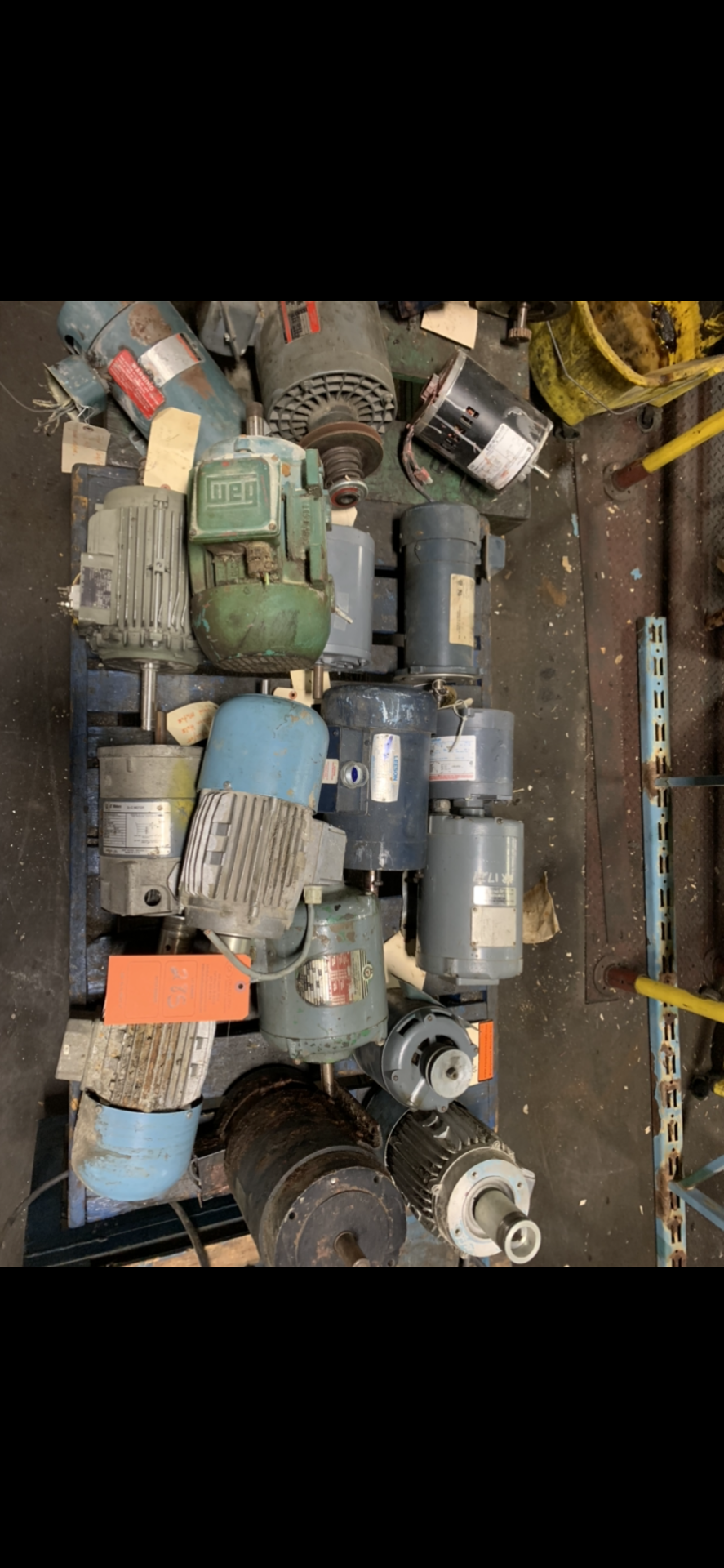 TABLE OF MOTORS; LEESON; ROCKWELL; GE; MAGNATER 1/2-1 HP