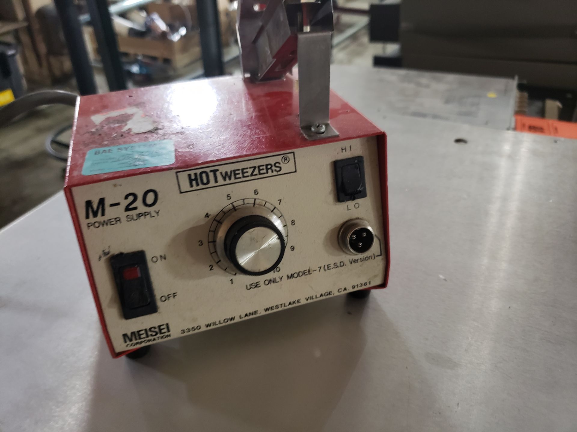 (6) MEISEI HOTWEEZER M-20 POWER SUPPLY - Image 2 of 2