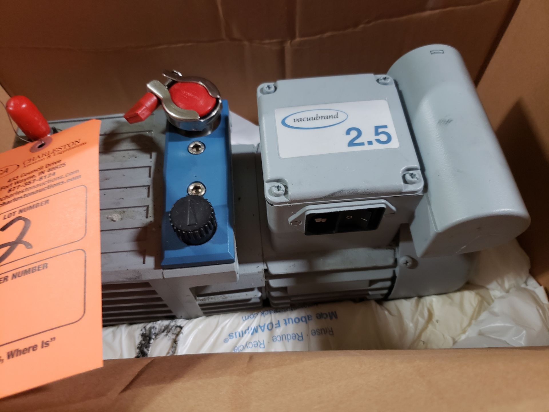 VACUUBRAND 2.5 ROTARY VANE VACUUM PUMP MODEL-RZ2.5 S#101722310