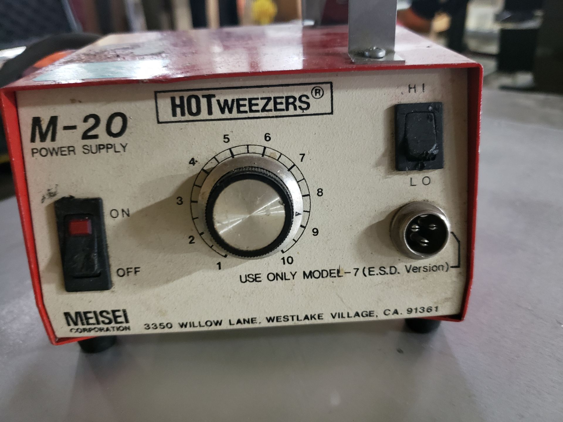 (6) MEISEI HOTWEEZER M-20 POWER SUPPLY - Image 2 of 2