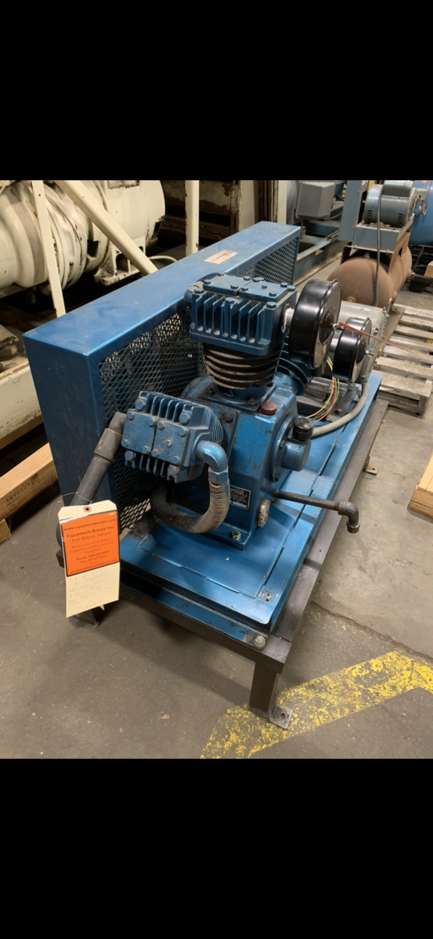 CURTIS AIR COMPRESSOR 7.5 HP MOTOR MODEL-E-71 BALDOR 7.5 HP - Image 2 of 2