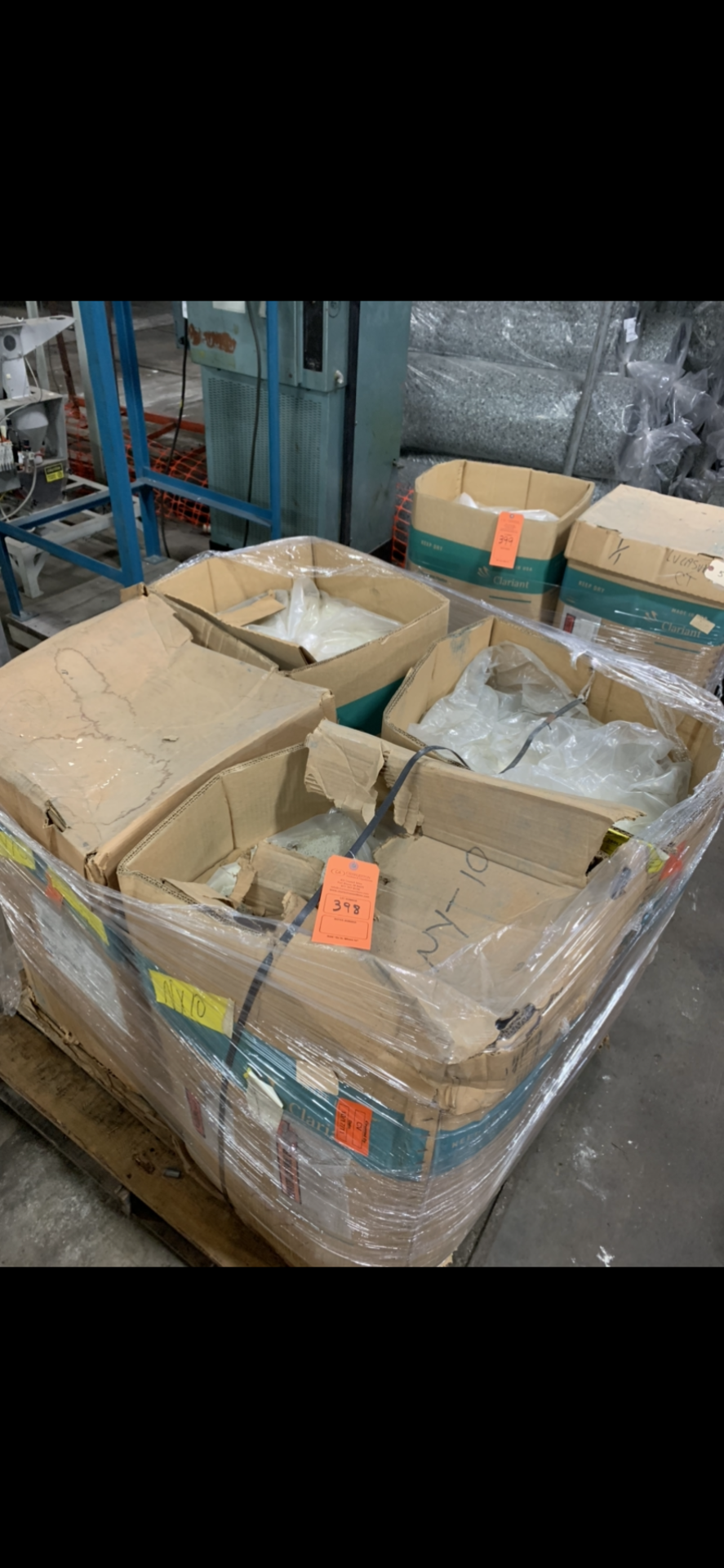 PALLET OF PLASTIC PELLETS NY0010- *ROUGHLY 1000 LBS*