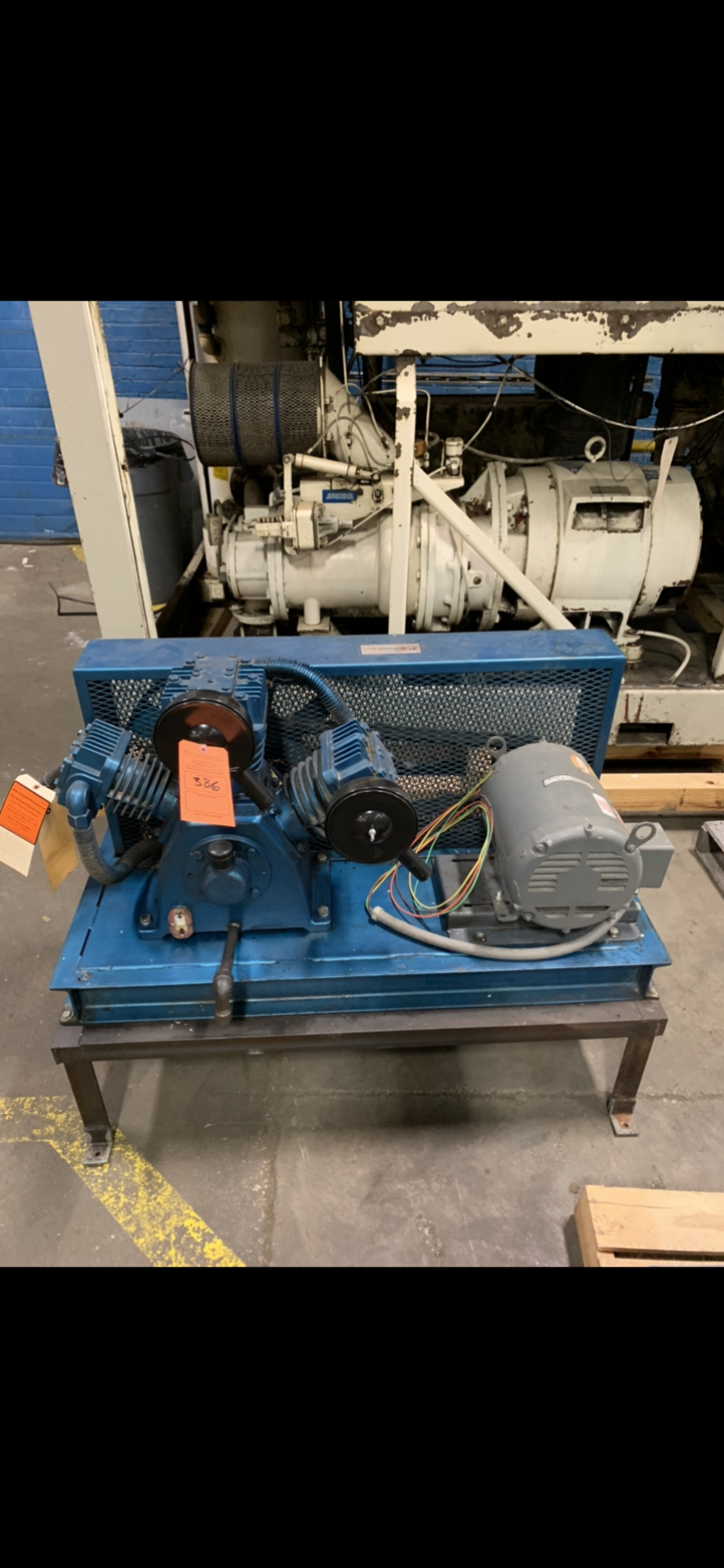 CURTIS AIR COMPRESSOR 7.5 HP MOTOR MODEL-E-71 BALDOR 7.5 HP