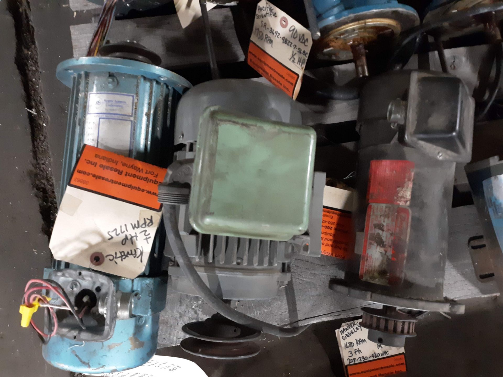 LOT OF (19) ELECTRIC MOTORS BRANDS INCLUDING; BALDOR PACIFIC SCIENTIFIC DIETZ MARATHON ETC. (1/8 - Image 2 of 6