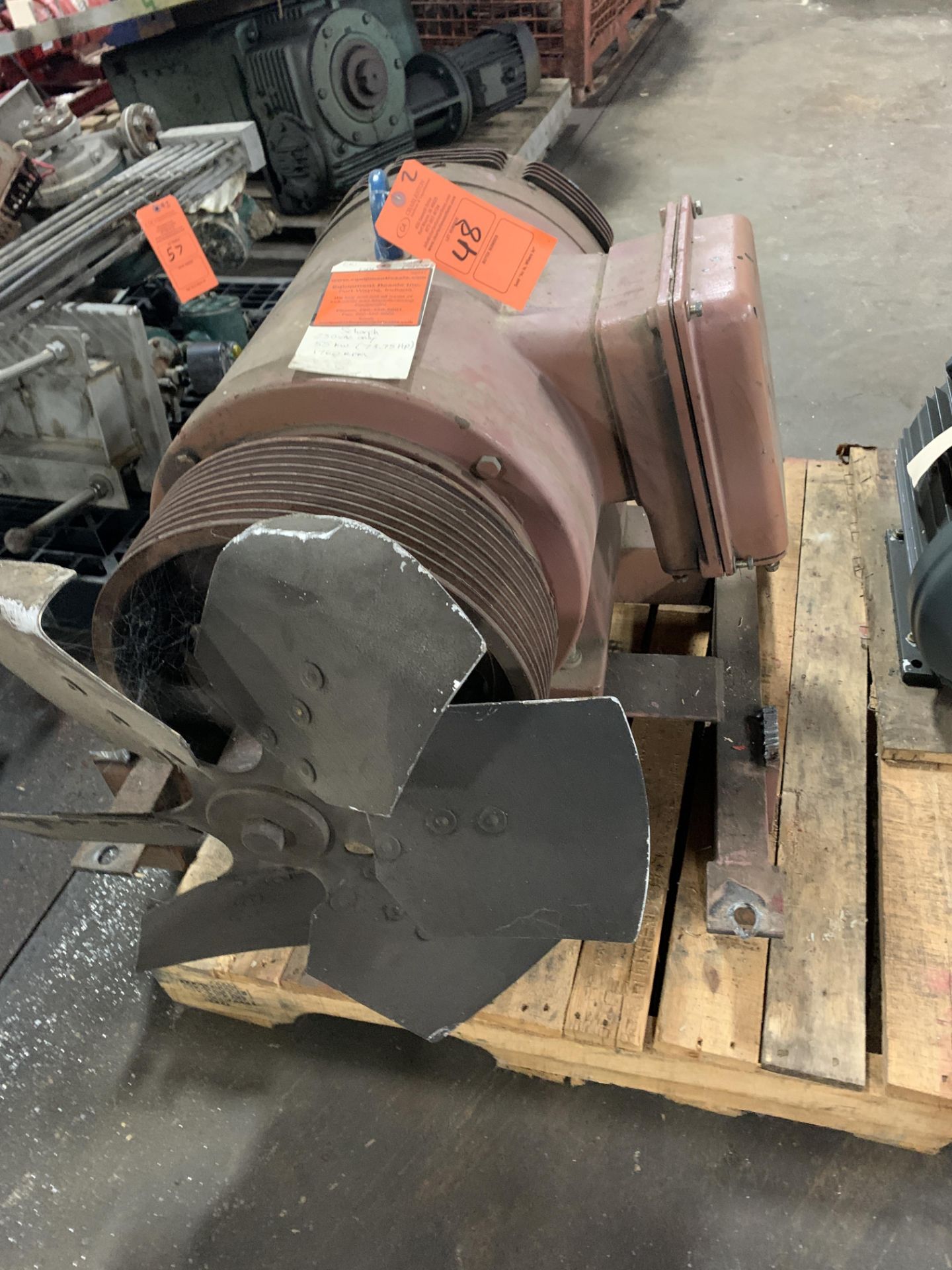 SCHORCH 73 3/4 HP ELECTRIC MOTOR W/ FAN