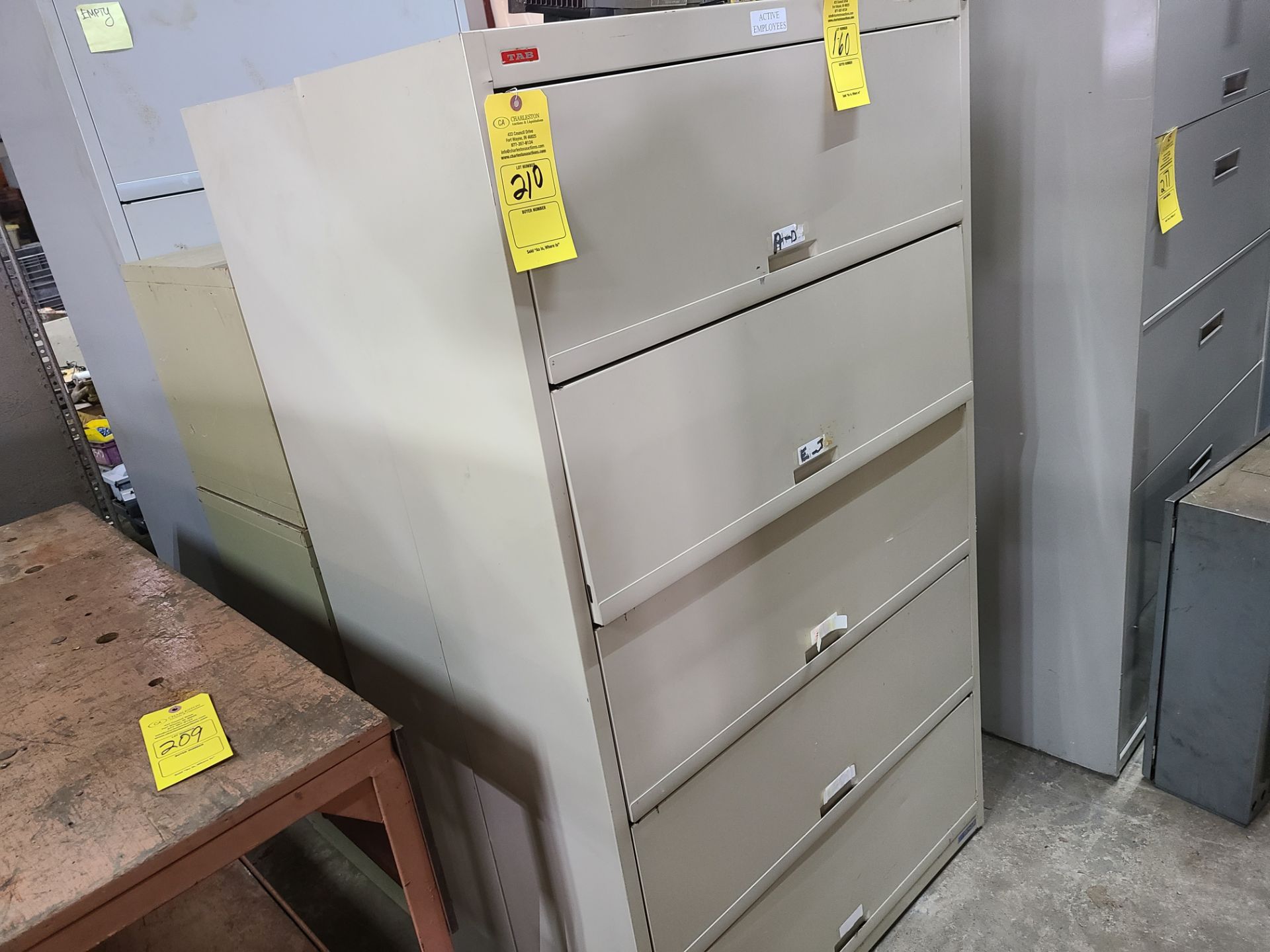 (5) HORIZONTAL FILE CABINETS