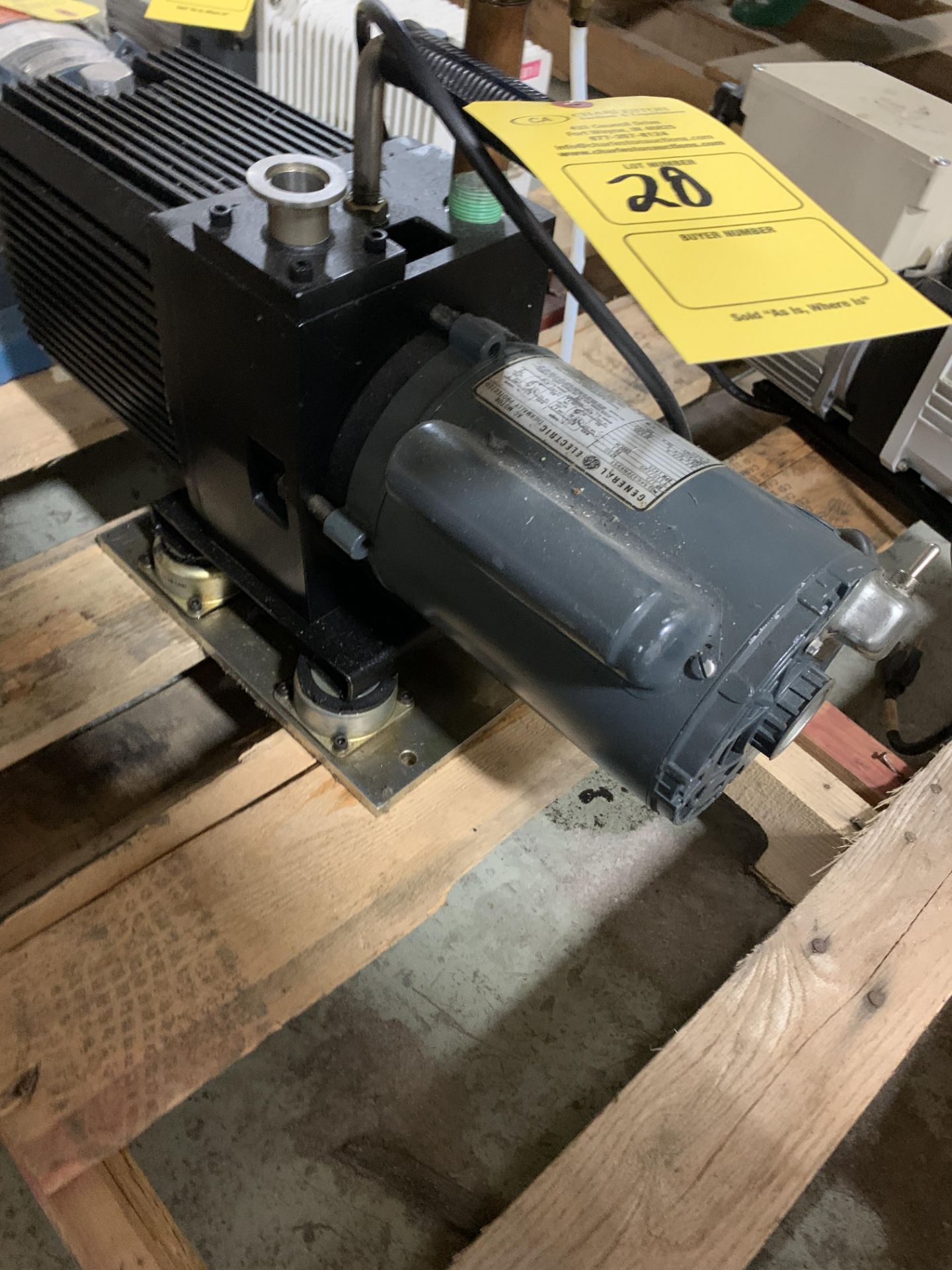 VACUUM PUMP W 1/3 GE MOTOR