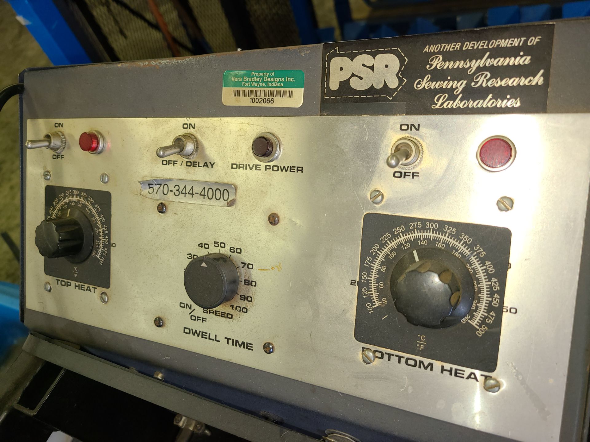 PSR FUSE IT FUSING MACHINE M-24000 SERIAL 121901 - Image 2 of 3