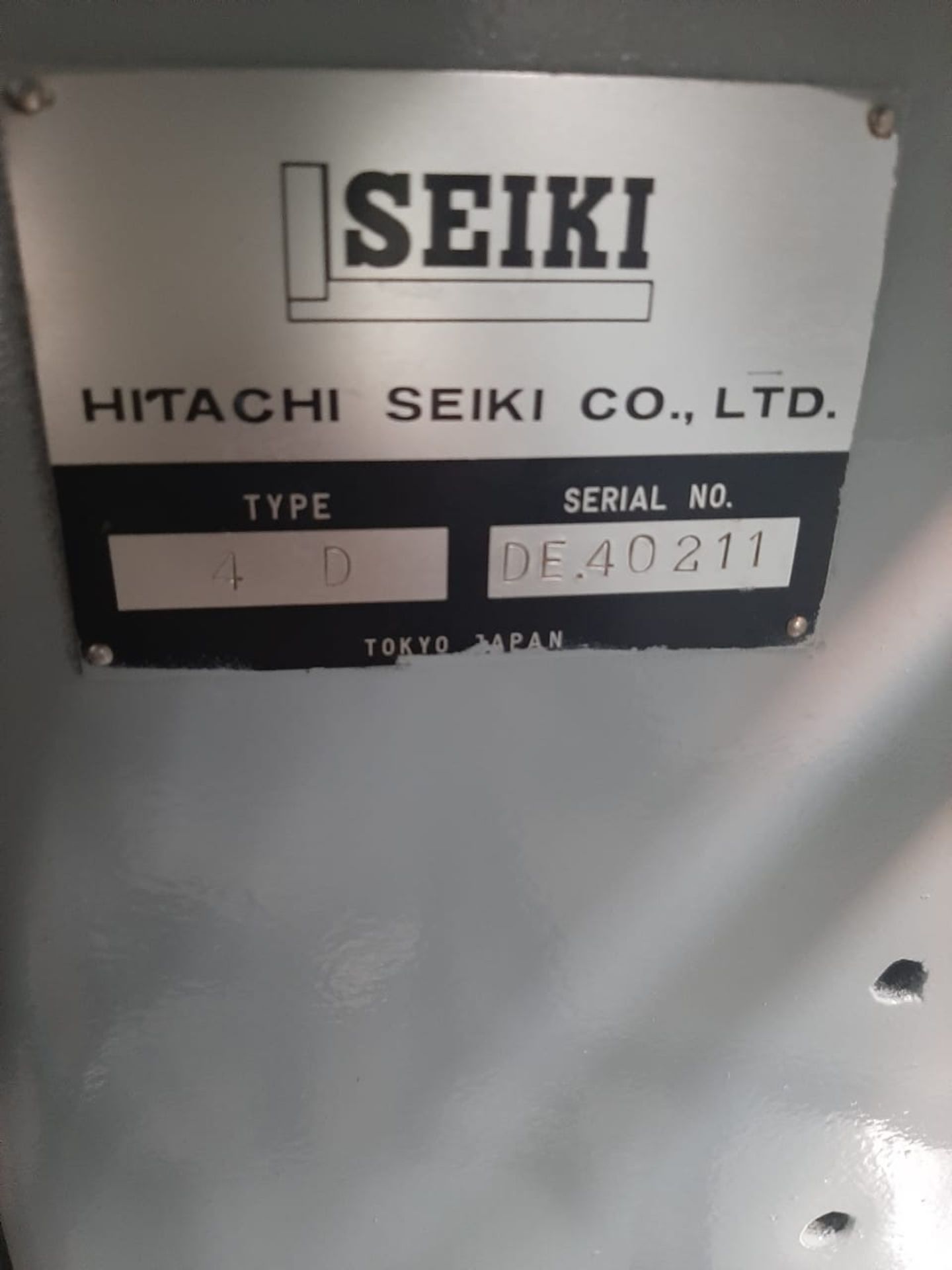 HITACHI SEIKI Lathe S/N 40211 Type 4D/ Torno - Image 5 of 6