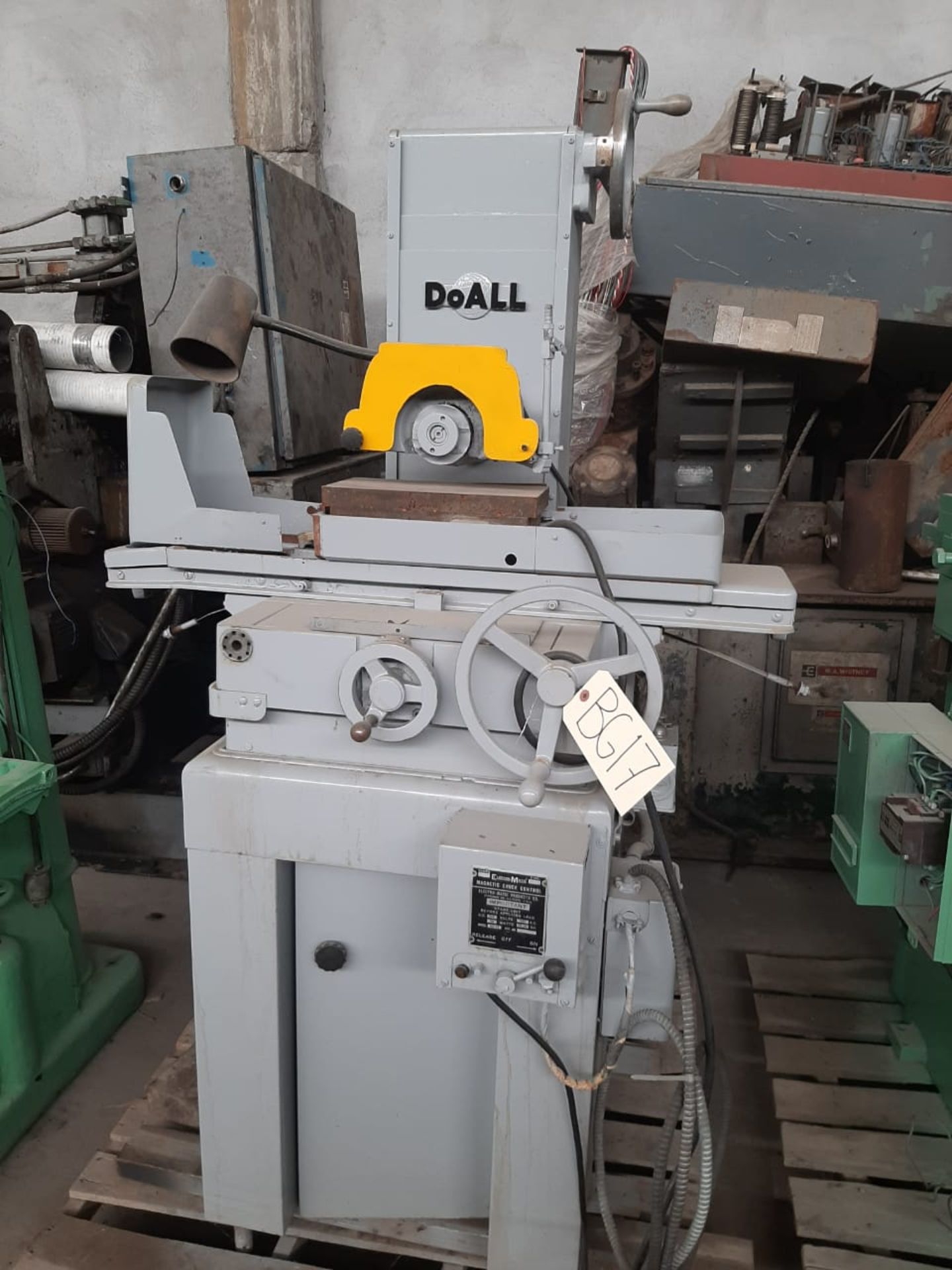 DoALL Super Precision grinder spindle Model MD 6 S/N 2758 6" x 12" Motor R&M 220/440 volts 1HP 3PH