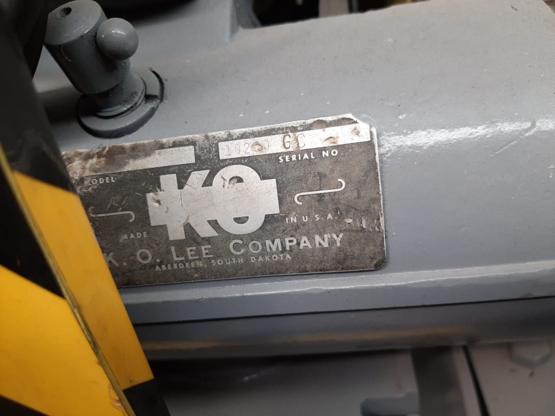 KO LEE Co Grinder machine Model 104-4 S/N 689 /Afiladora - Image 6 of 6