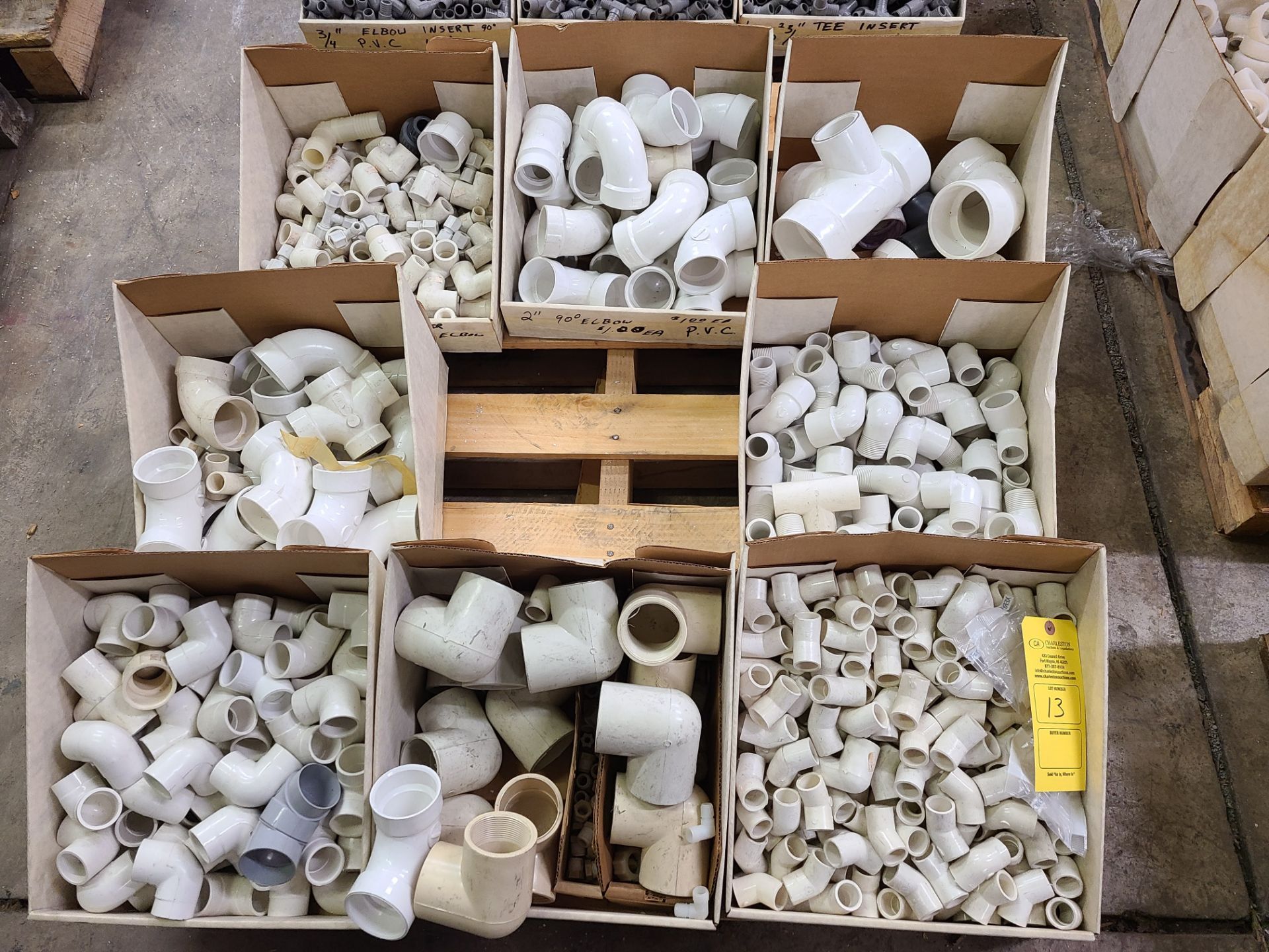 PALLET OF VARIOUS PVC COUPLINGS AND ELBOWS - Image 2 of 5