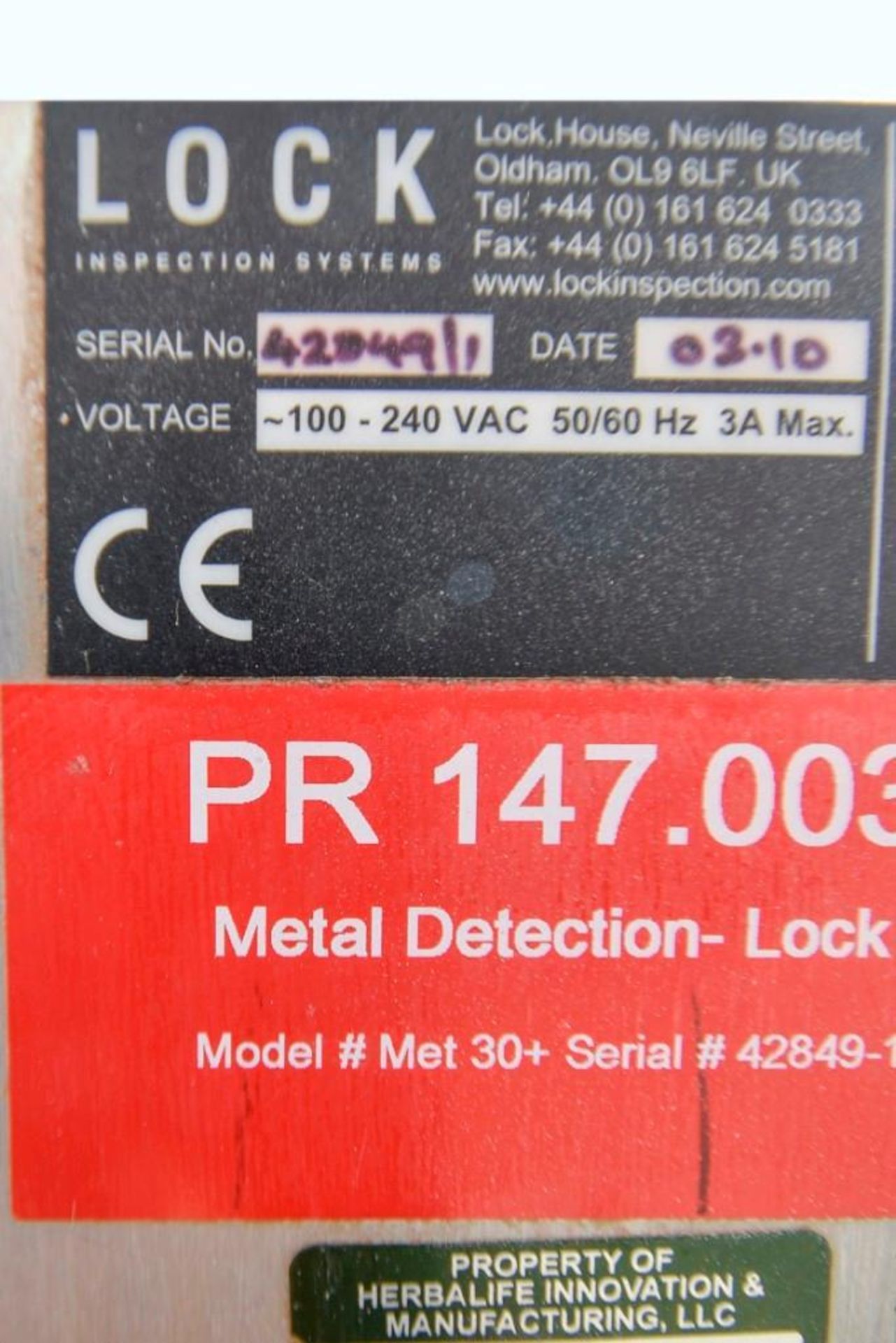 1-Used Lock Metal Check Inspection System - Image 8 of 13