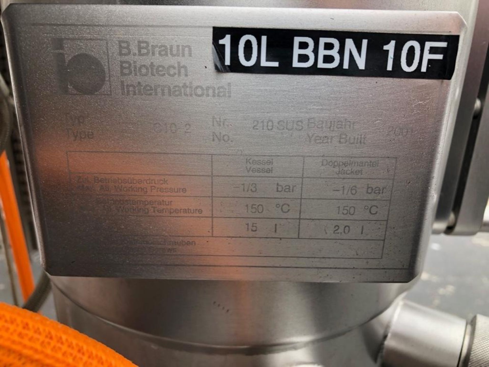 B. Braun Biostat C Bioreactor/Fermenter - Image 3 of 12