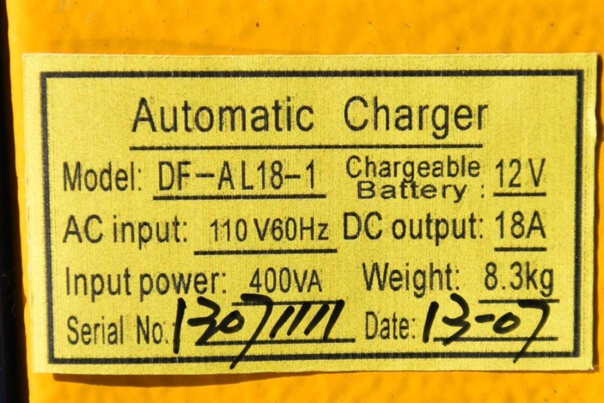 2-Used DF Automatic Chargers - Image 7 of 7