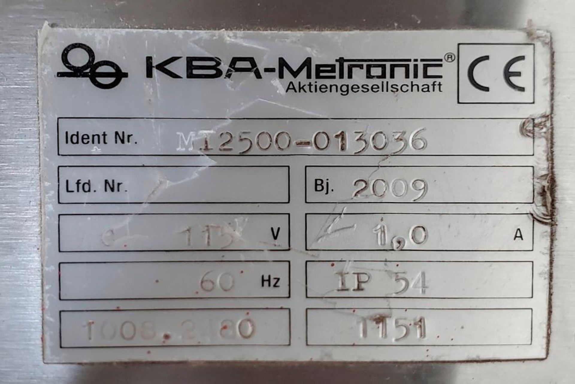 KBA- Metronic Alpha Jet Printer - Image 15 of 15