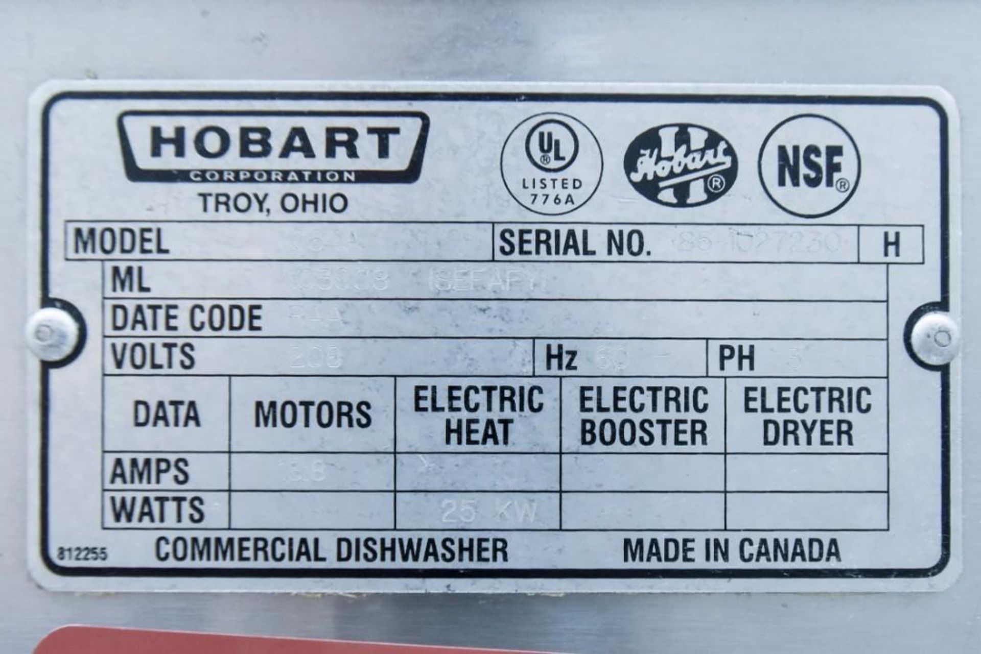 Hobart Tray Washer C64A - Image 11 of 12