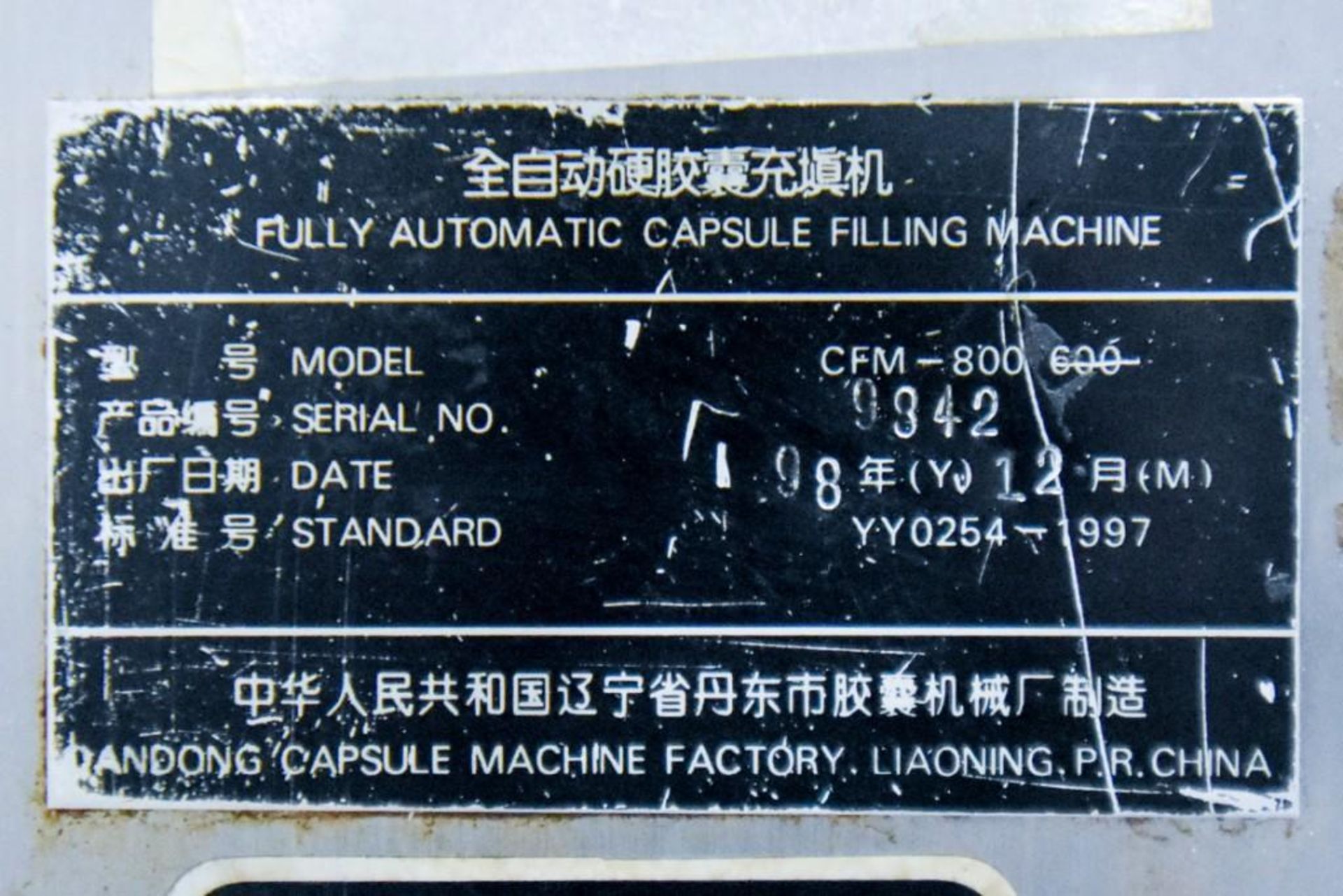 CFM- 800 Automatic Encapsulation Machine with size 0 Tooling - Image 13 of 14