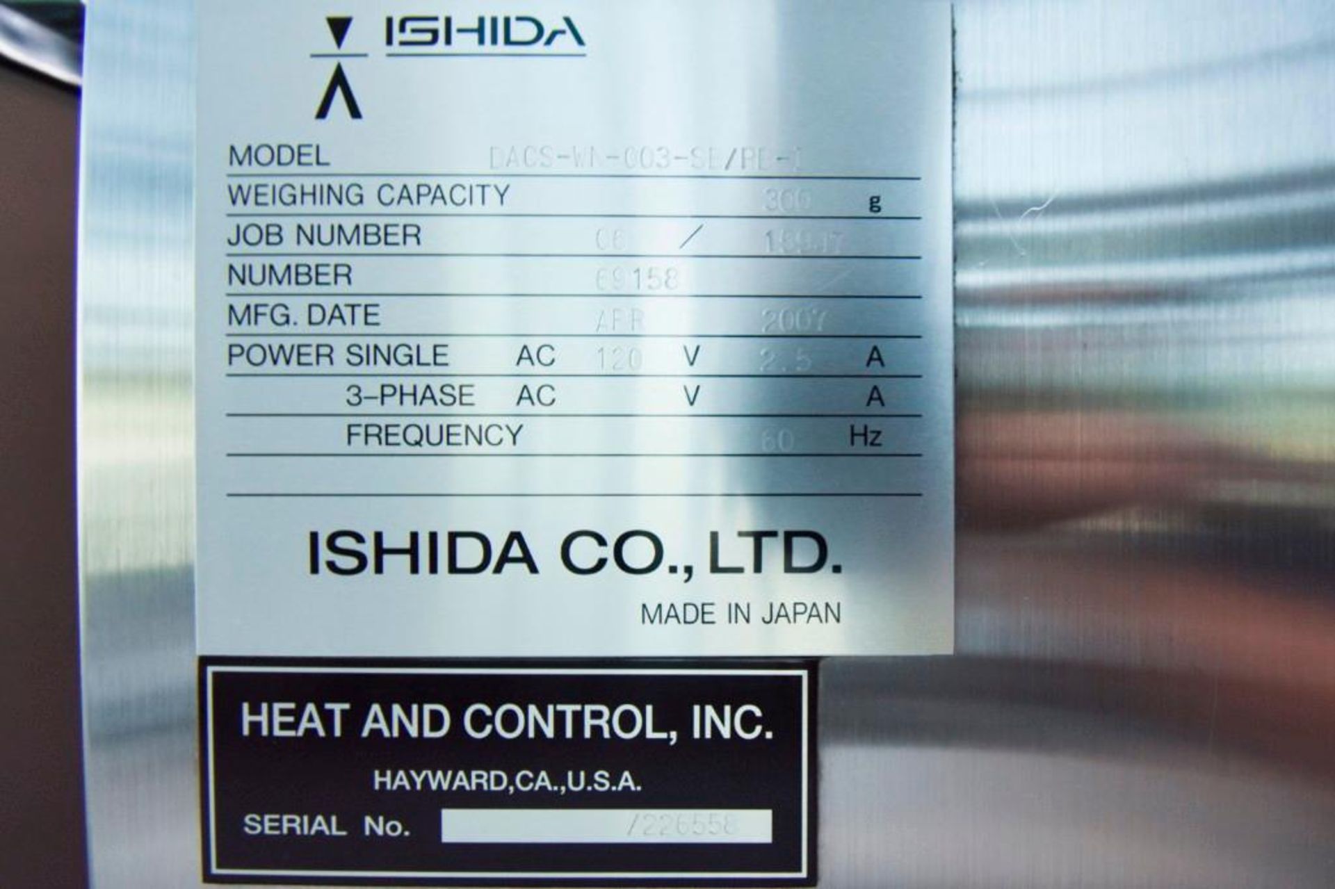 Ishida Digital Automatic High Speed Check Weighing System - Image 8 of 8