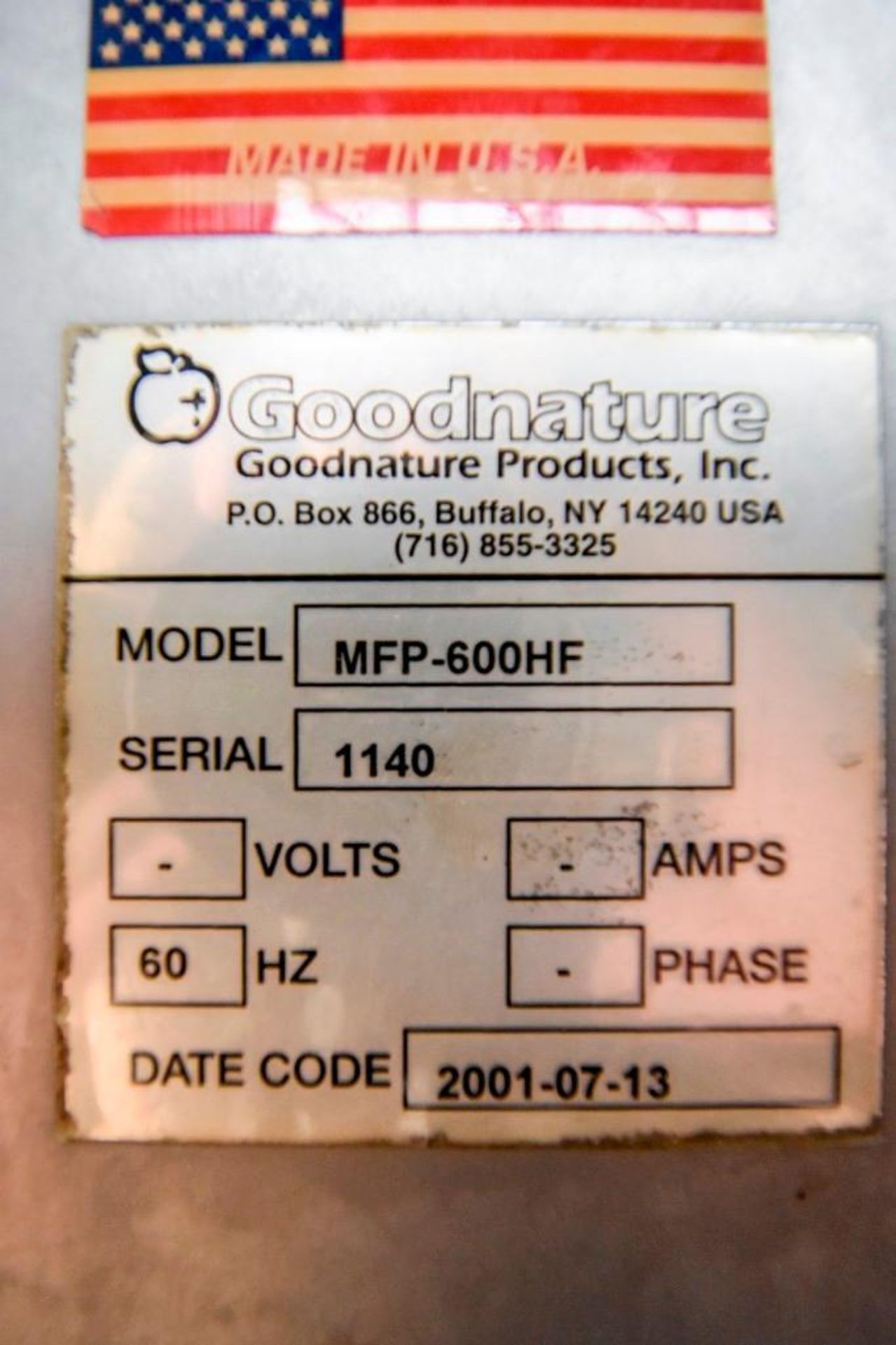 Good Nature Pasteurizer MFP- 600 HF - Image 9 of 9