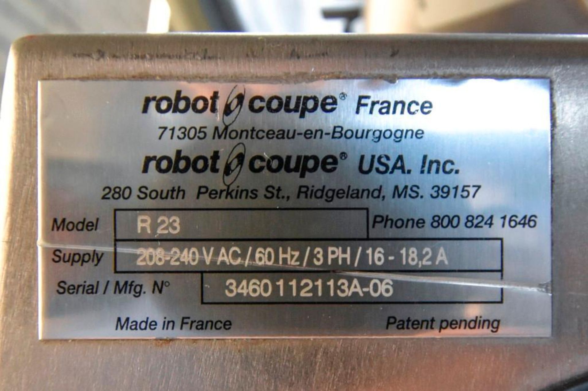Robot Coupe Food Processor R 23 - Image 8 of 8