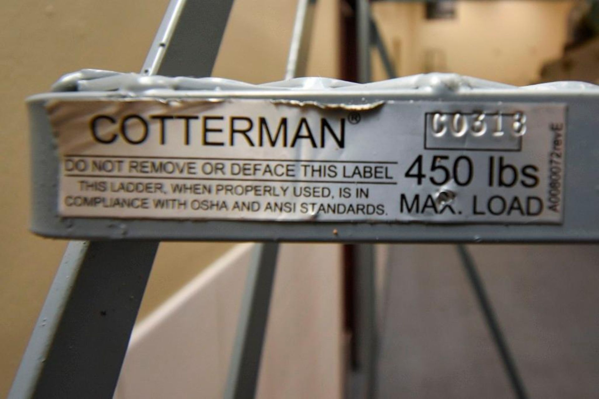 Cotterman Rolling Staircase Platform - Image 7 of 7