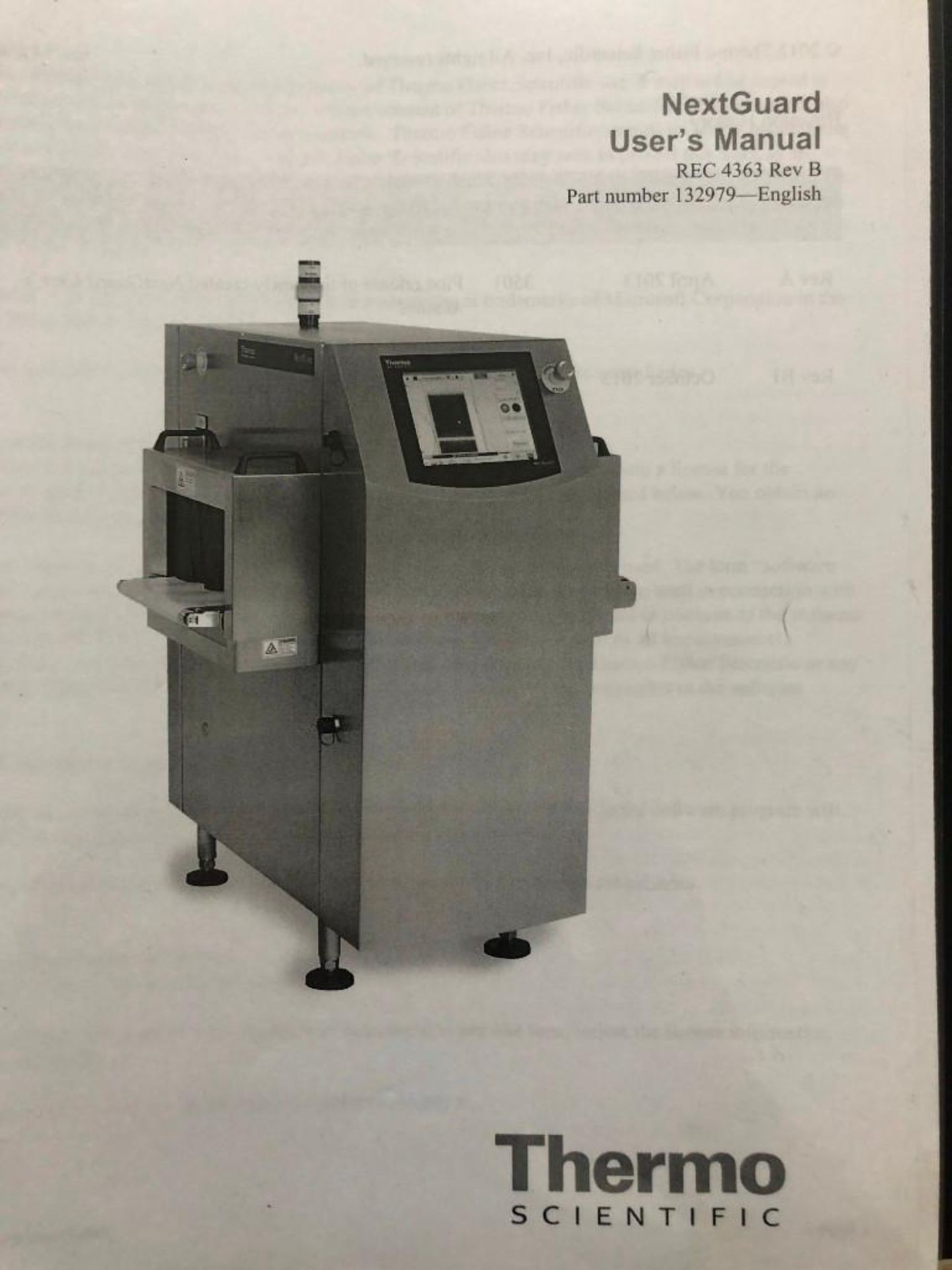 Thermo Scientific Next Guard X-ray Inspection system - Image 12 of 13