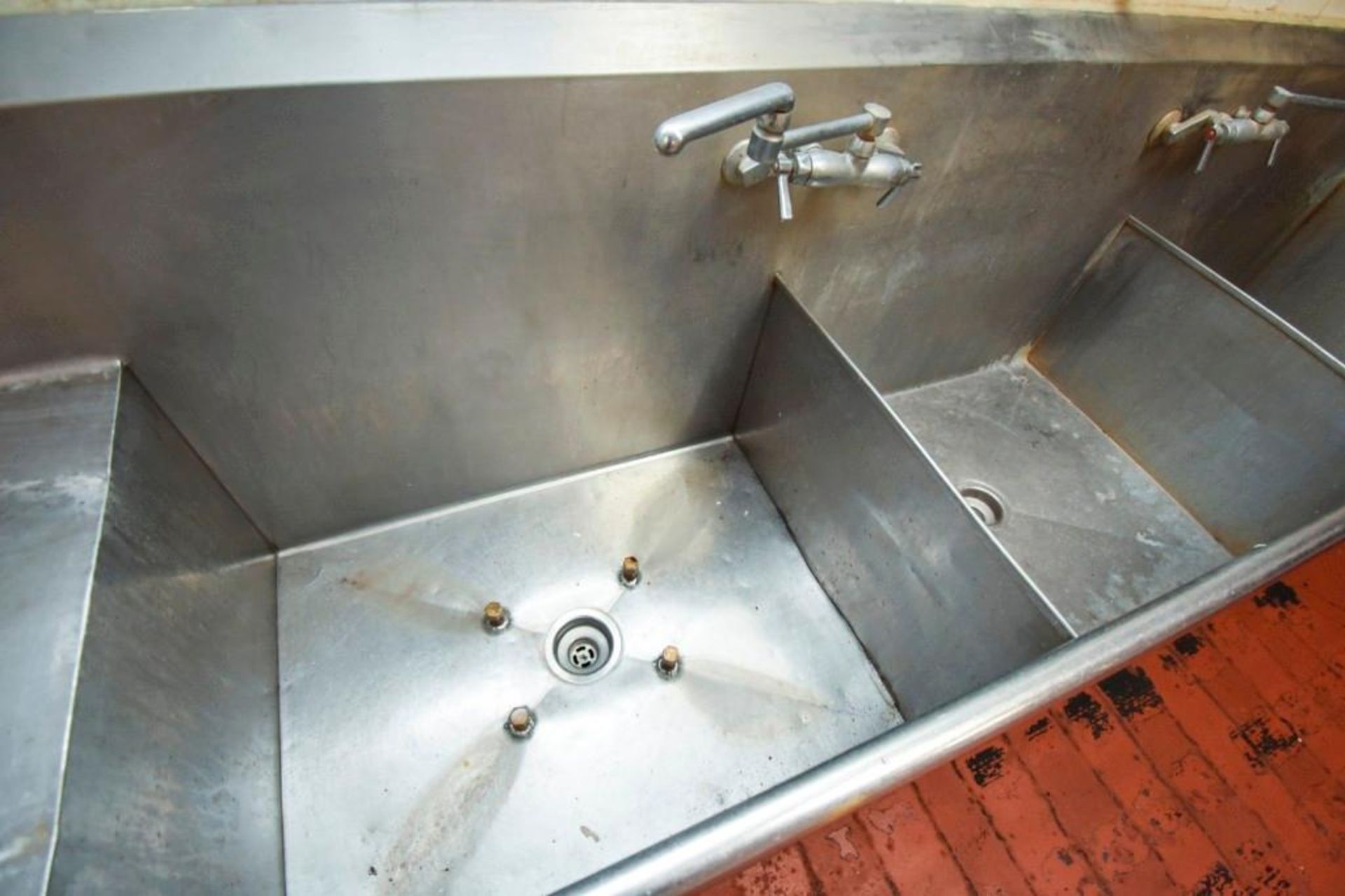Triple Bowl Industrial Sink - Image 6 of 9