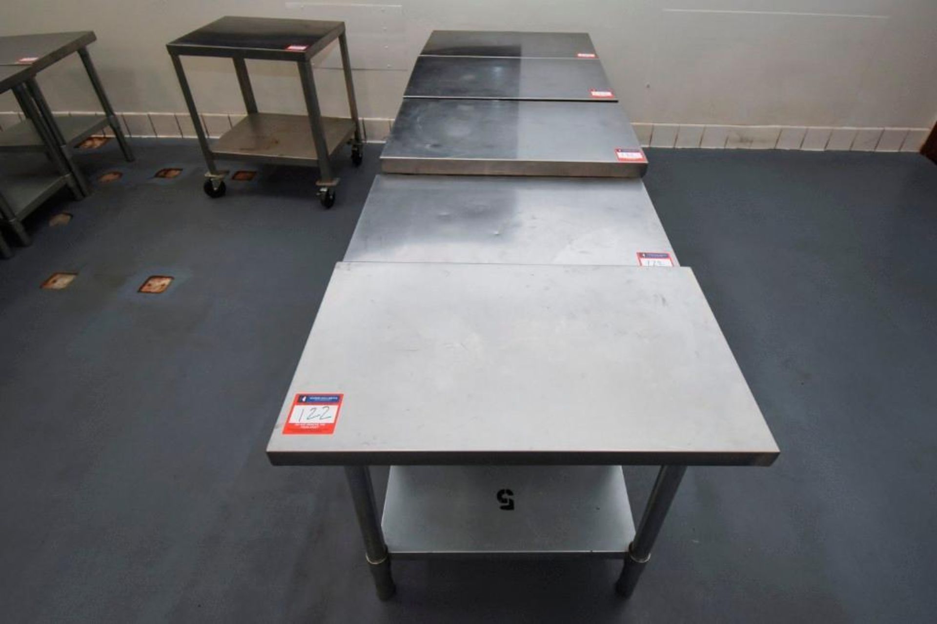 5 Stainless Steel Tables - Image 2 of 4