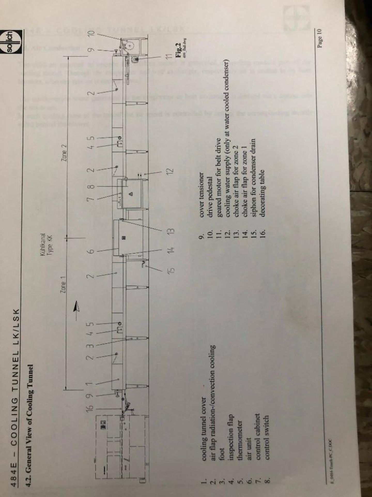 Sollich Thermoflow Cooling Tunnel Conveyor and Control Panel - Image 13 of 14