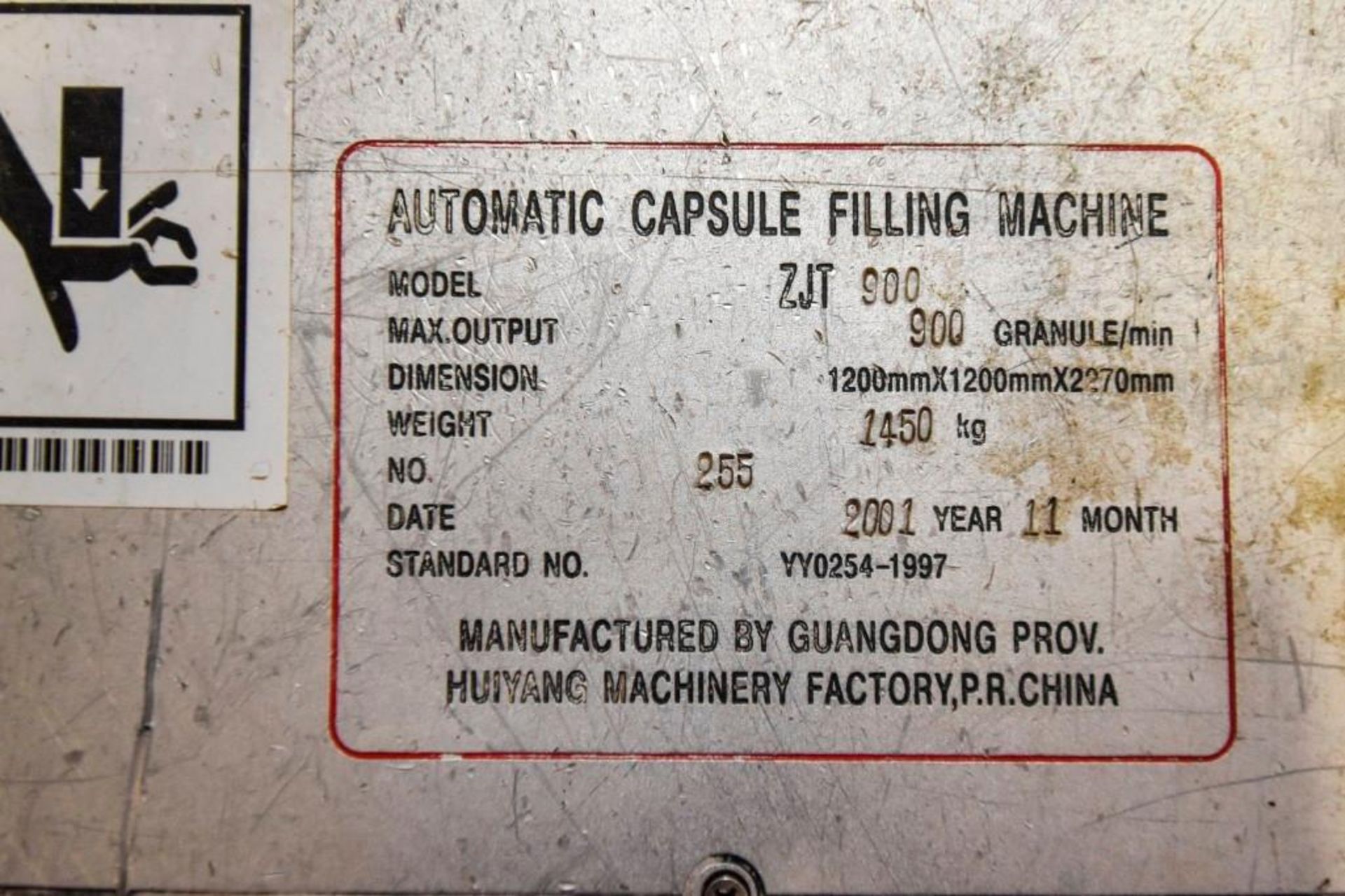 ZJT 900 Encapsulator Incomplete - Image 13 of 14