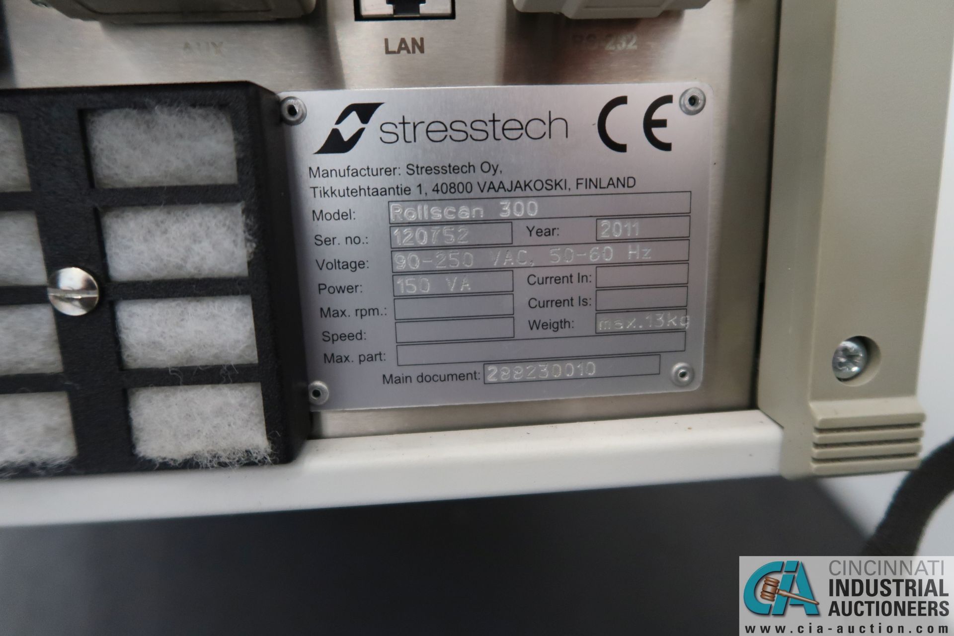 STRESSTECH MODEL ROLLSCAN 300 DIGITAL BARKHAUSEN NOISE ANALYZER; S/N 120752 WITH (4) SENSORS - Image 7 of 7