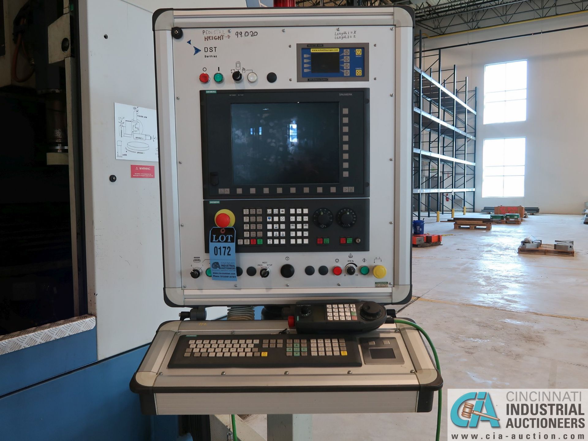 BERTHIEZ MODEL RVU 900/80 ID/OD, WITH TURNING, VERTICAL CNC GRINDER; S/N 4219, 84OD SIEMENS CONTROL - Image 17 of 33