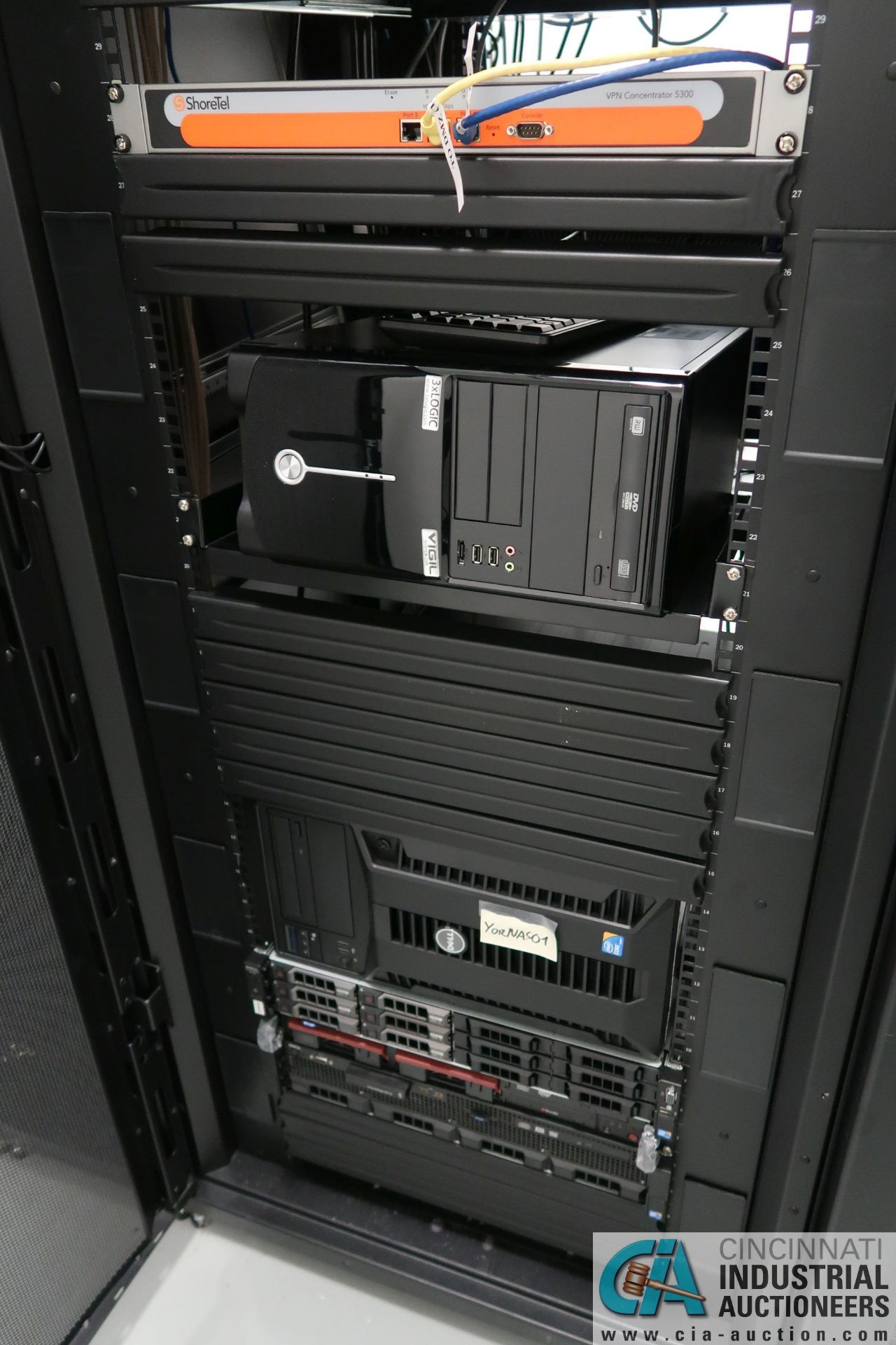 APC SERVER INFRASTRUXURE SYMMETRA PX UPS, (2) APC SERVER TOWERS, (2) APC INROW COOLING SYSTEMS, DELL - Image 6 of 12