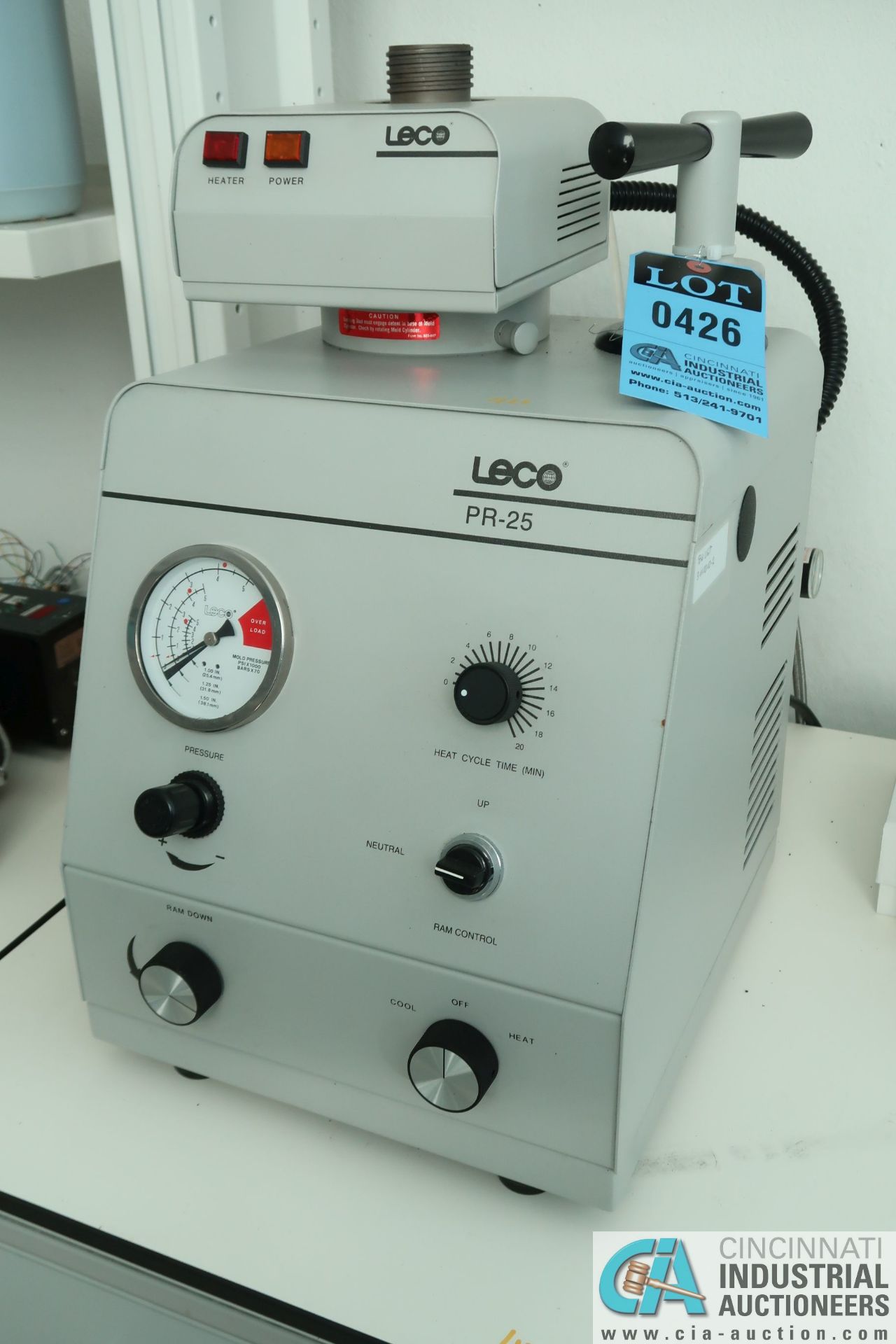 LECO PR-25 MOUNTING PRESS; S/N 3707